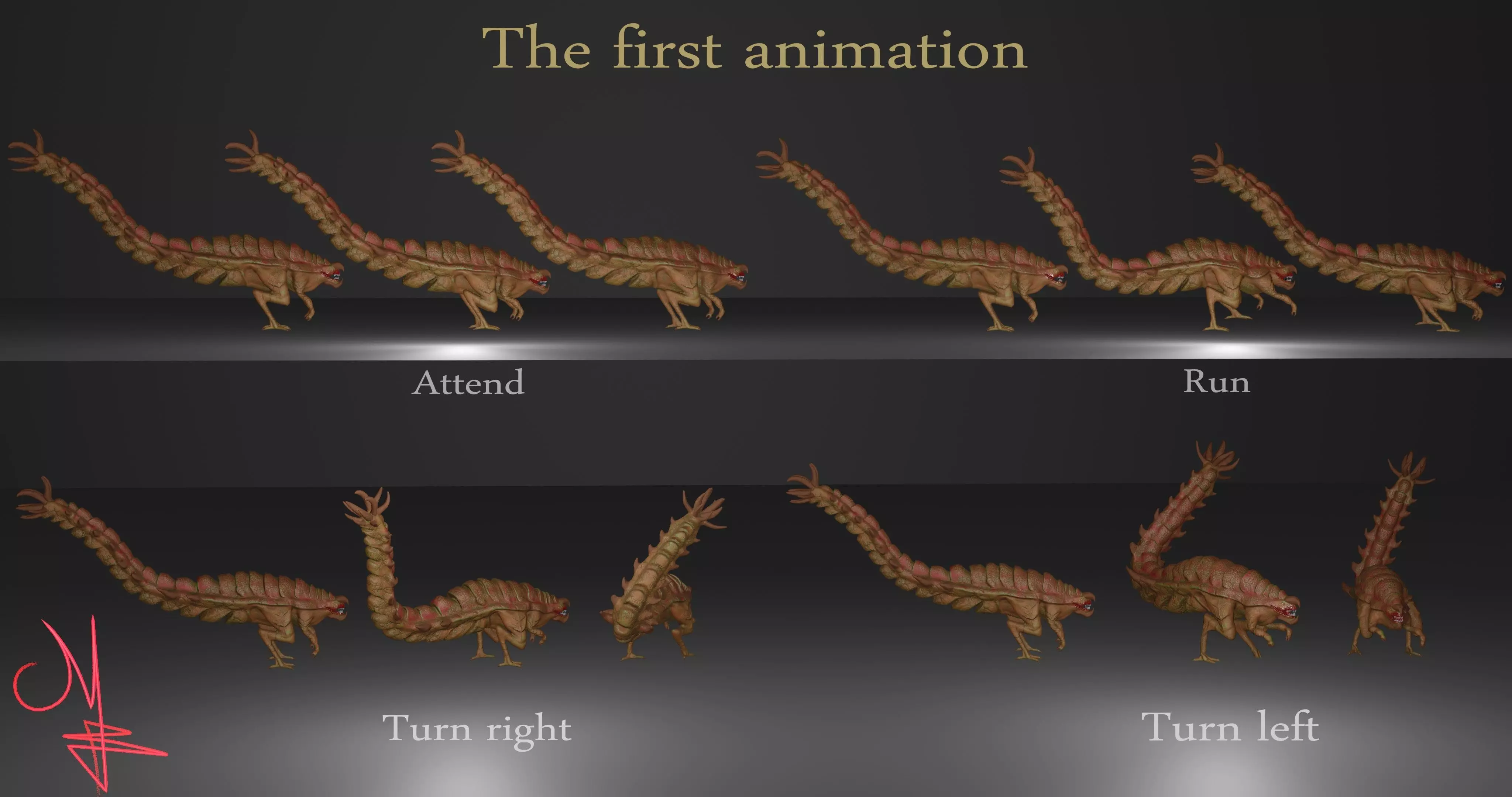 Alien Desert Low-poly 3D model_12