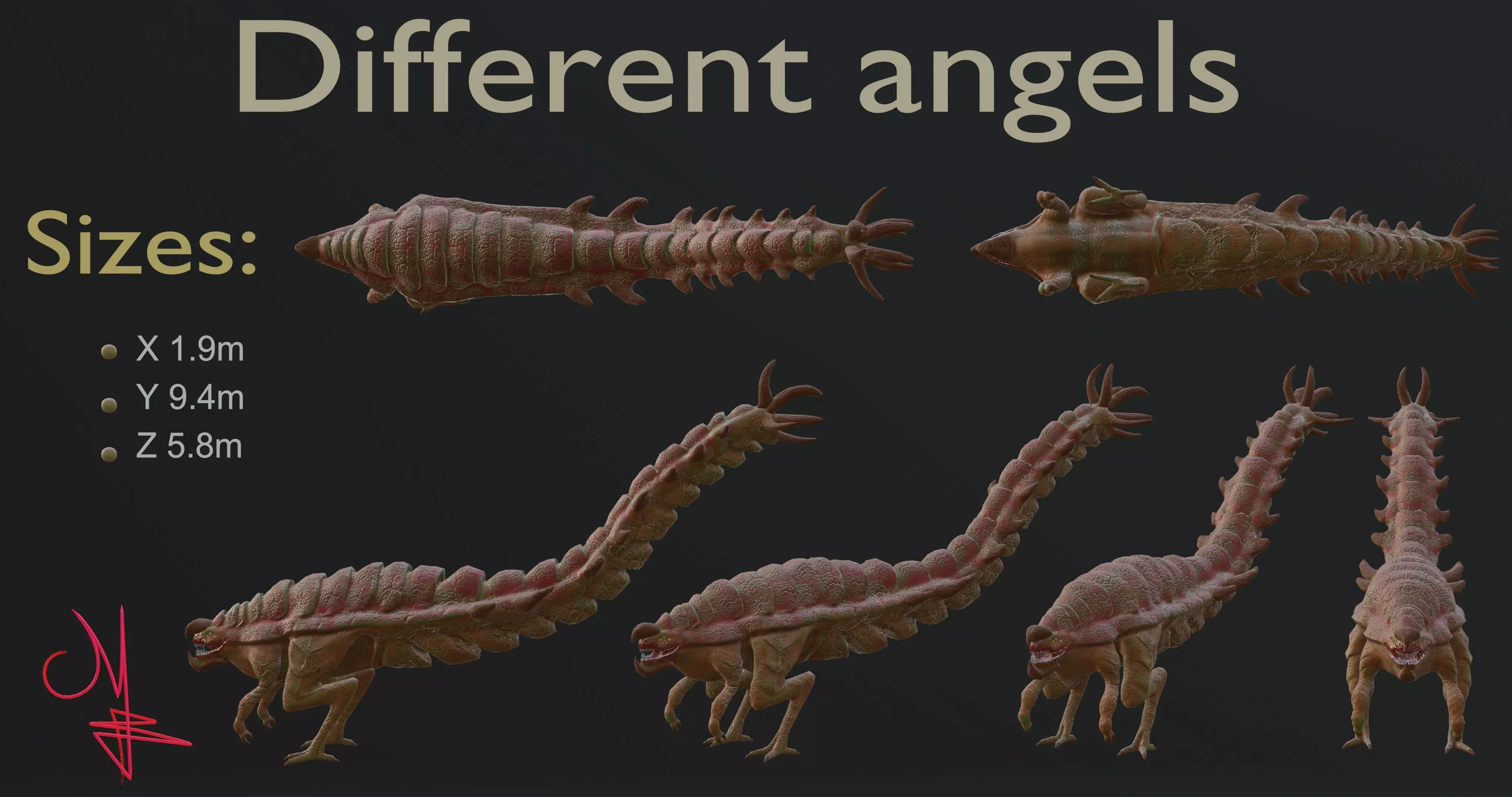 Alien Desert Low-poly 3D model_6