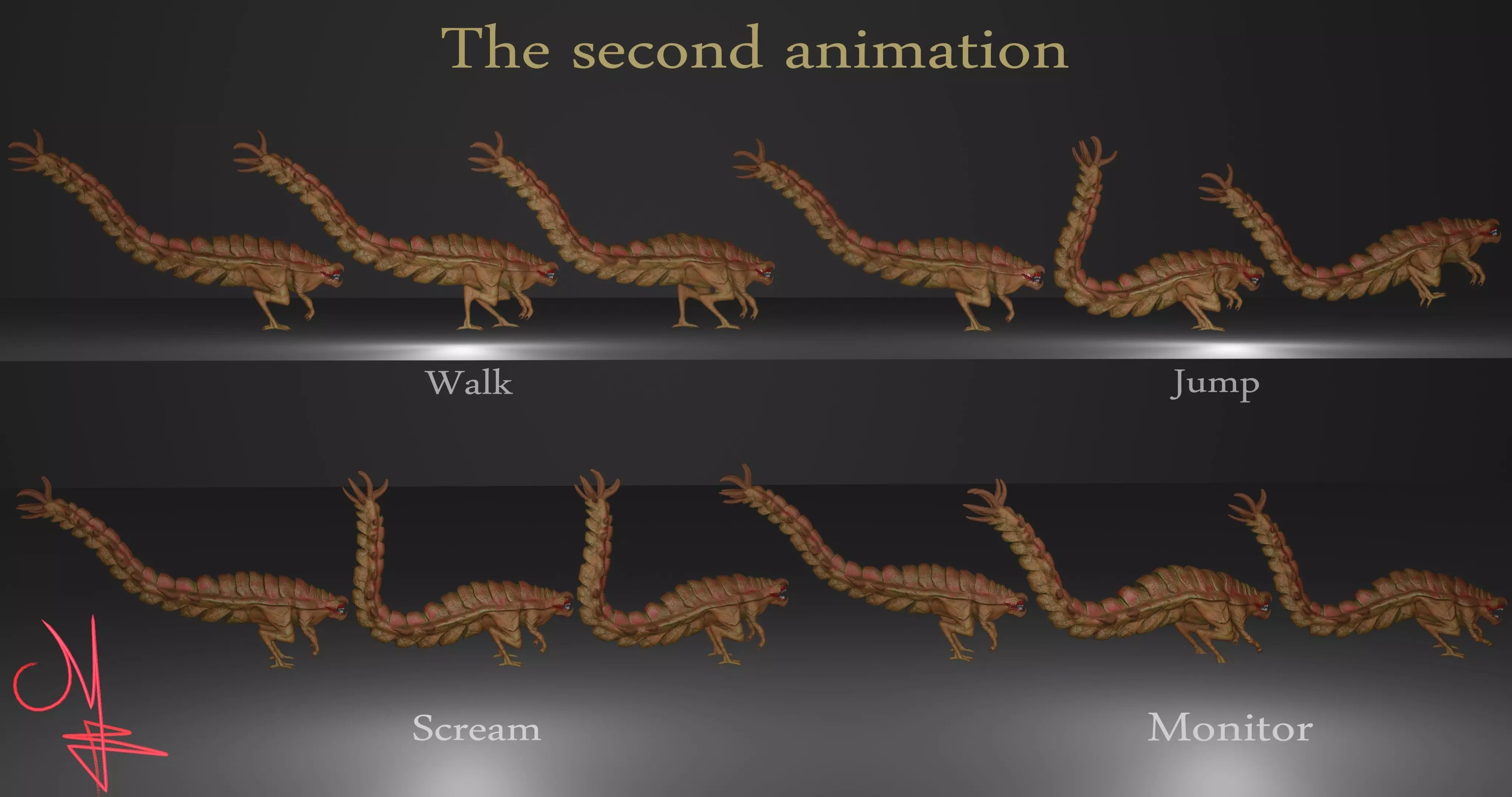 Alien Desert Low-poly 3D model_13