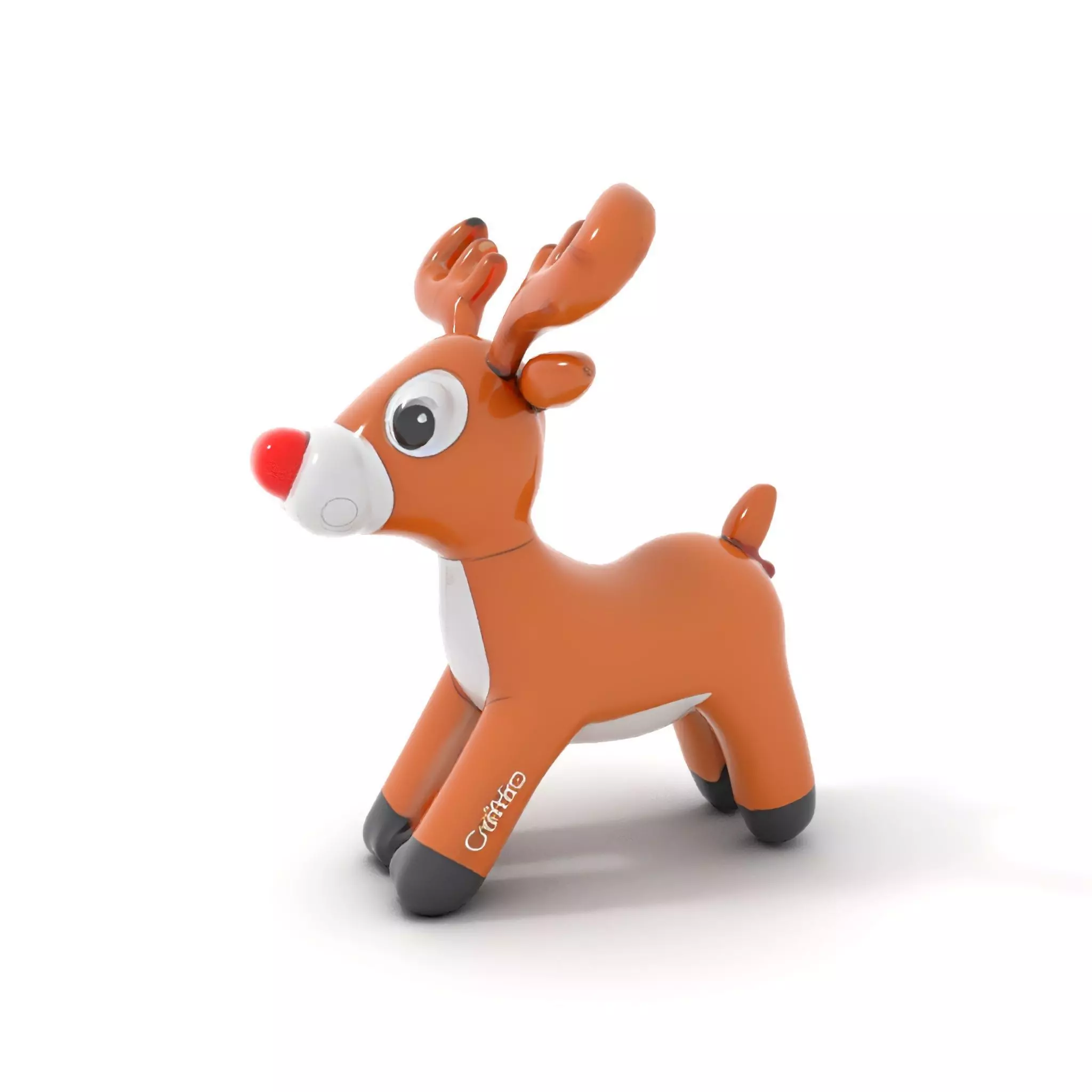 Rudolf Inflatable Reindeer model pack Low-poly 3D model_14