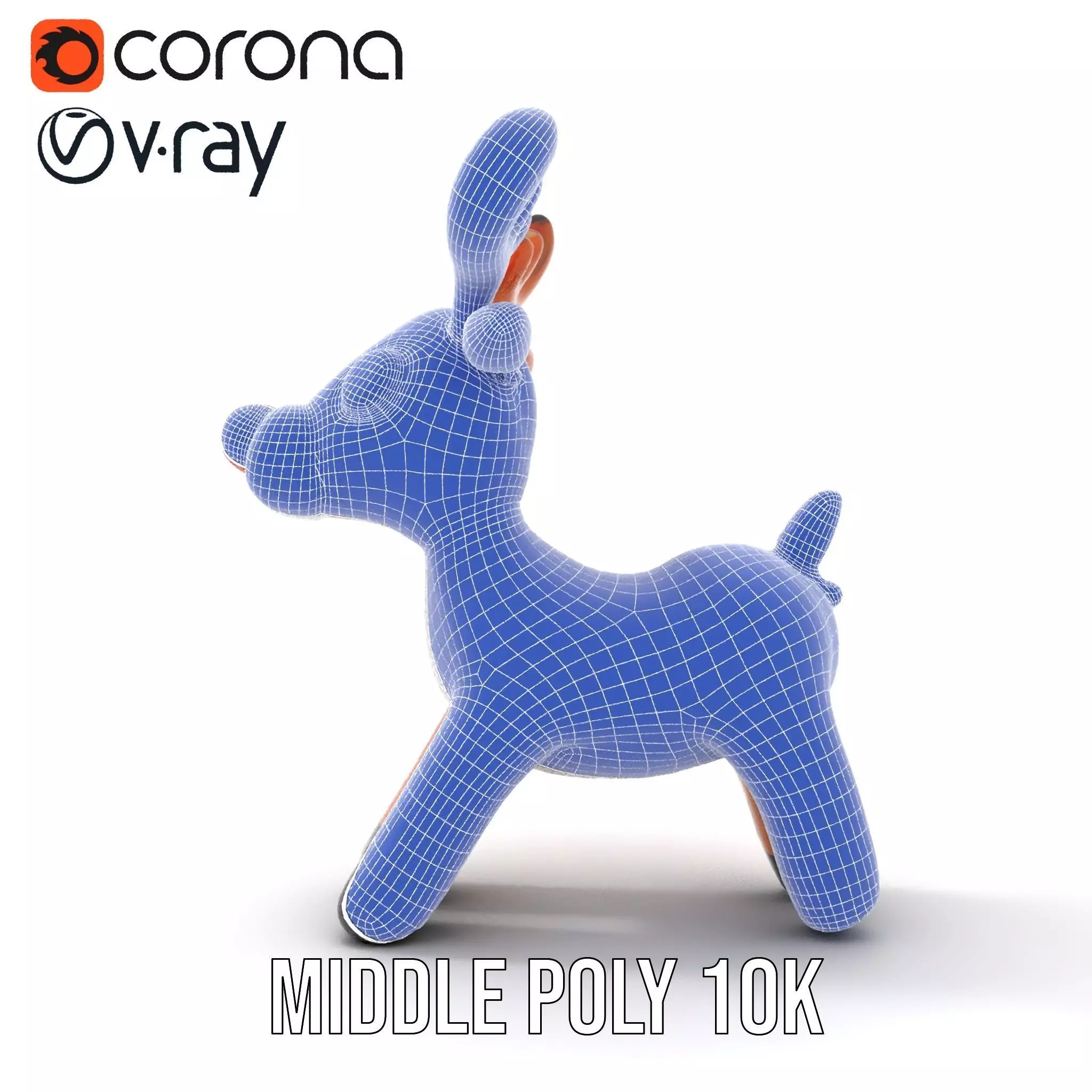 Rudolf Inflatable Reindeer model pack Low-poly 3D model_24