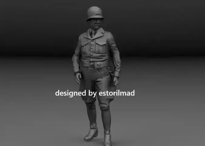 WW2 GENERAL GEORGE PATTON FRONT EUROPE