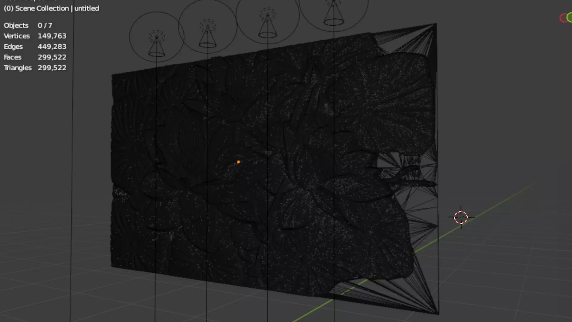 Modern Relief Wall Mural Decor CNC 3D Print 05  3D model_8