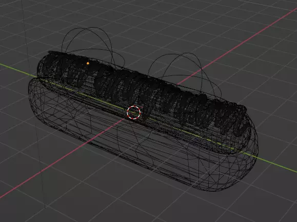 hot dog cushion Low-poly 3D model_1