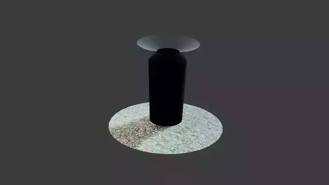 Street Trash Bin Design Exterior Can 3D Model FBX OBJ Blend