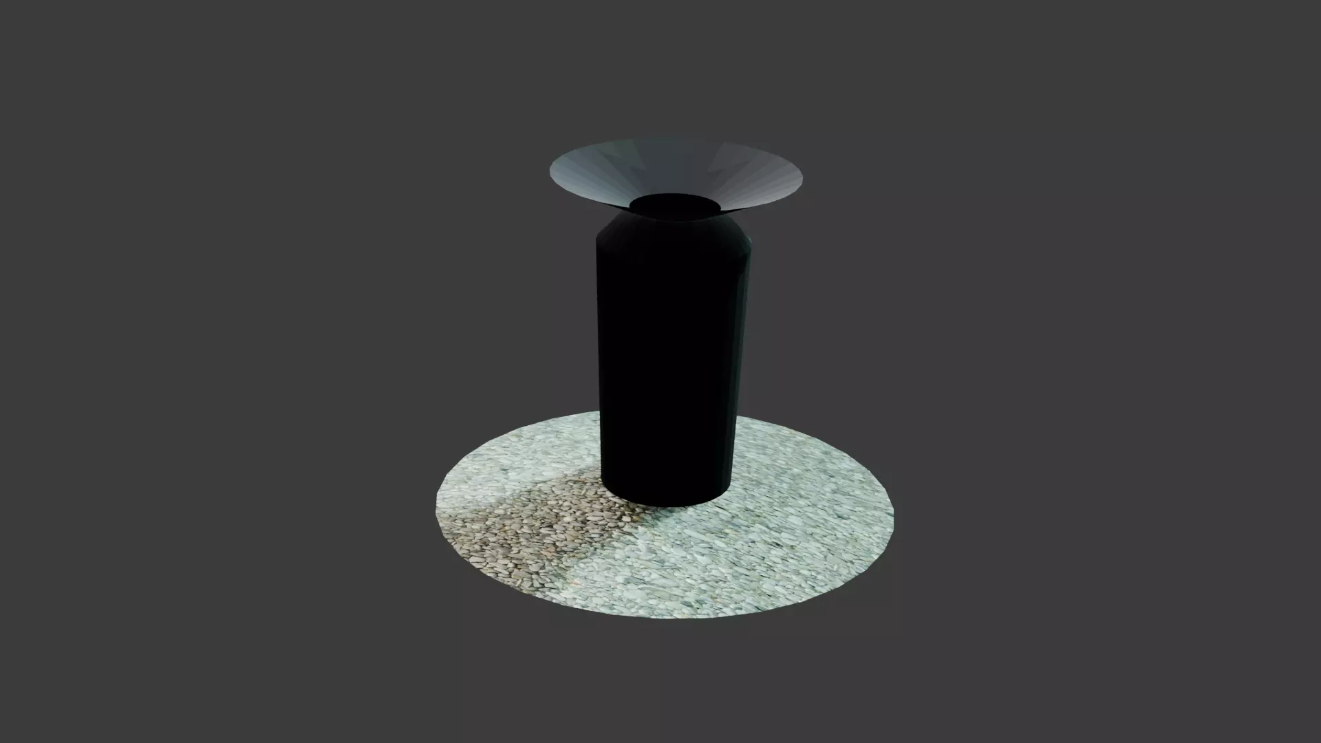 Street Trash Bin Design Exterior Can 3D Model FBX OBJ Blend Low-poly 3D model_0