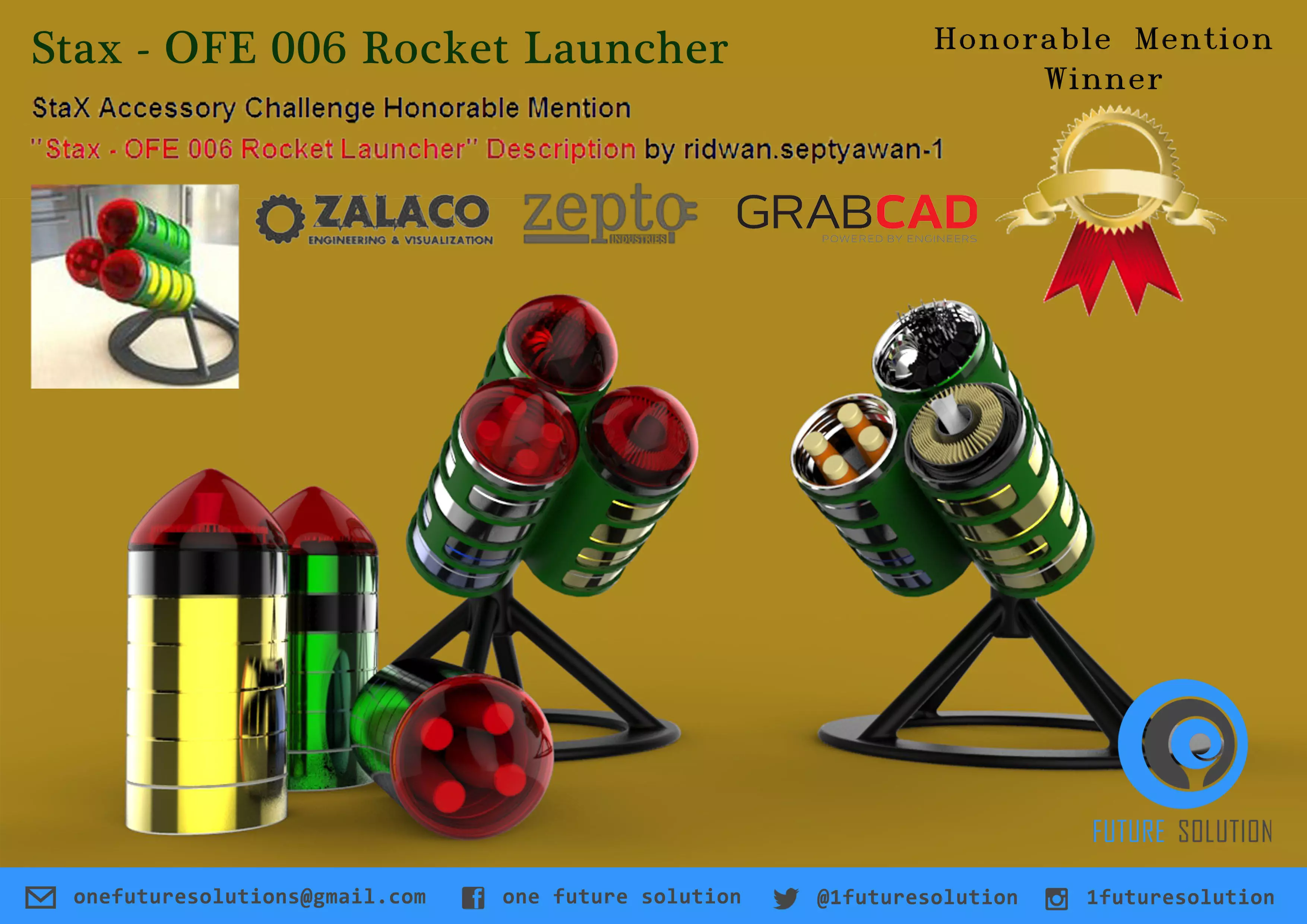 Stax - OFE 006 Rocket Launcher Free 3D model