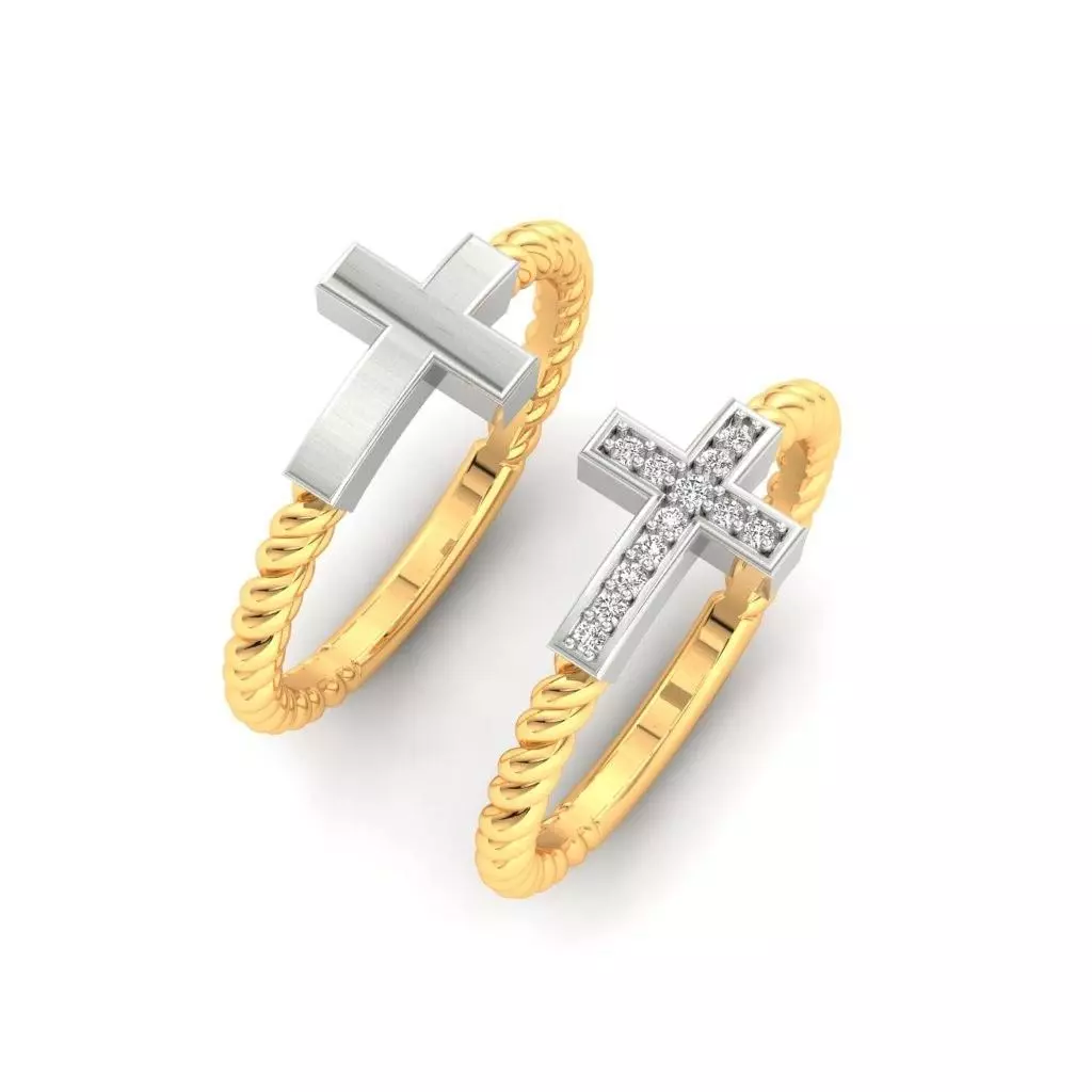 Cross Ring stl file and 3dm  3D print model_3