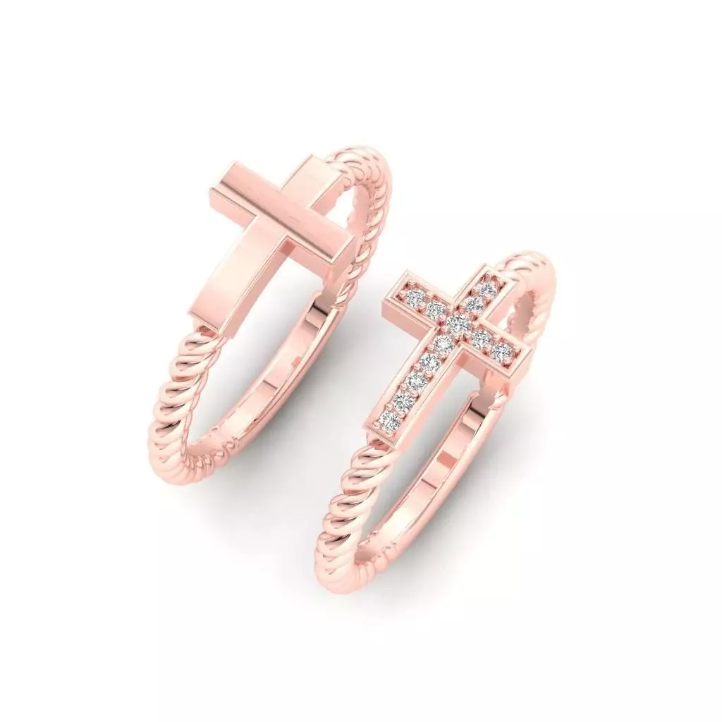 Cross Ring stl file and 3dm  3D print model_5