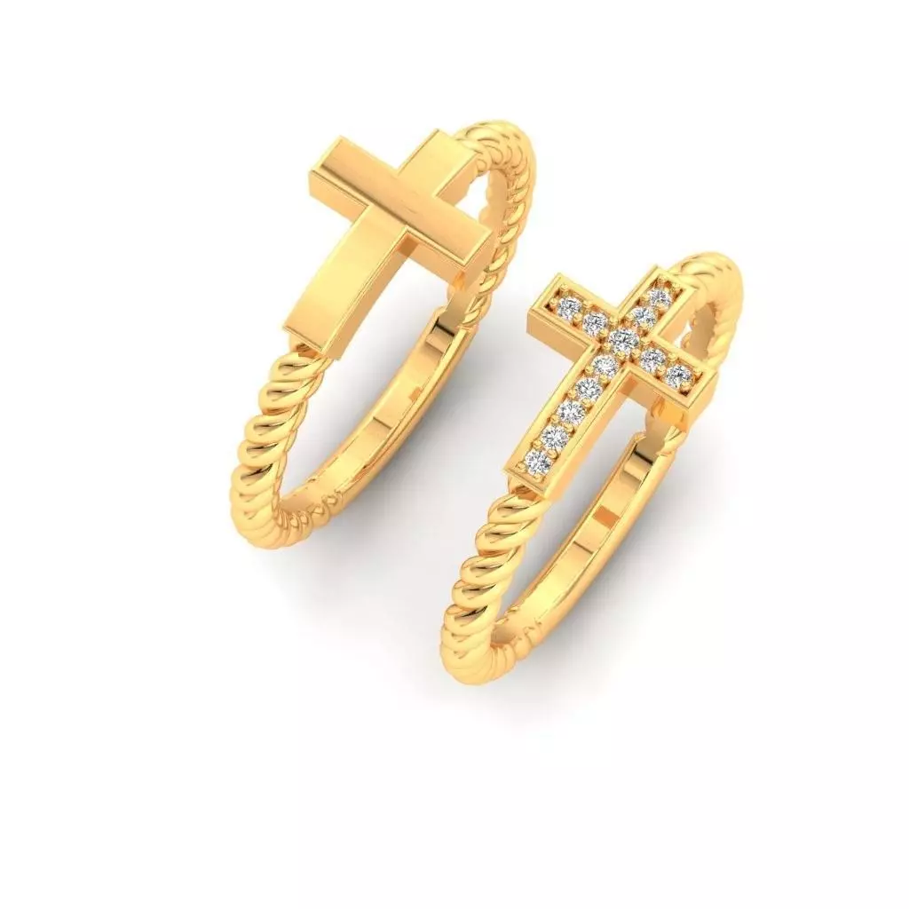 Cross Ring stl file and 3dm  3D print model_0