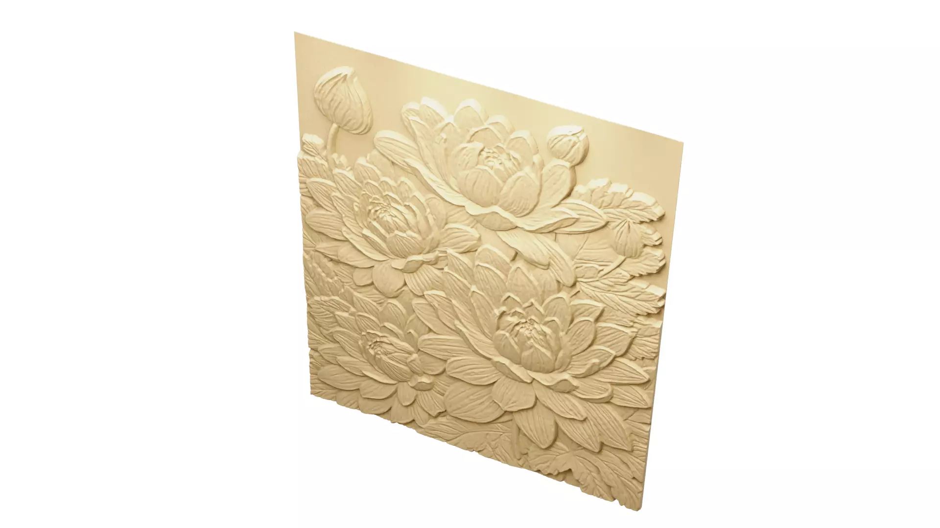 Modern Relief Wall Mural Decor CNC 3D Print 07  3D model_4