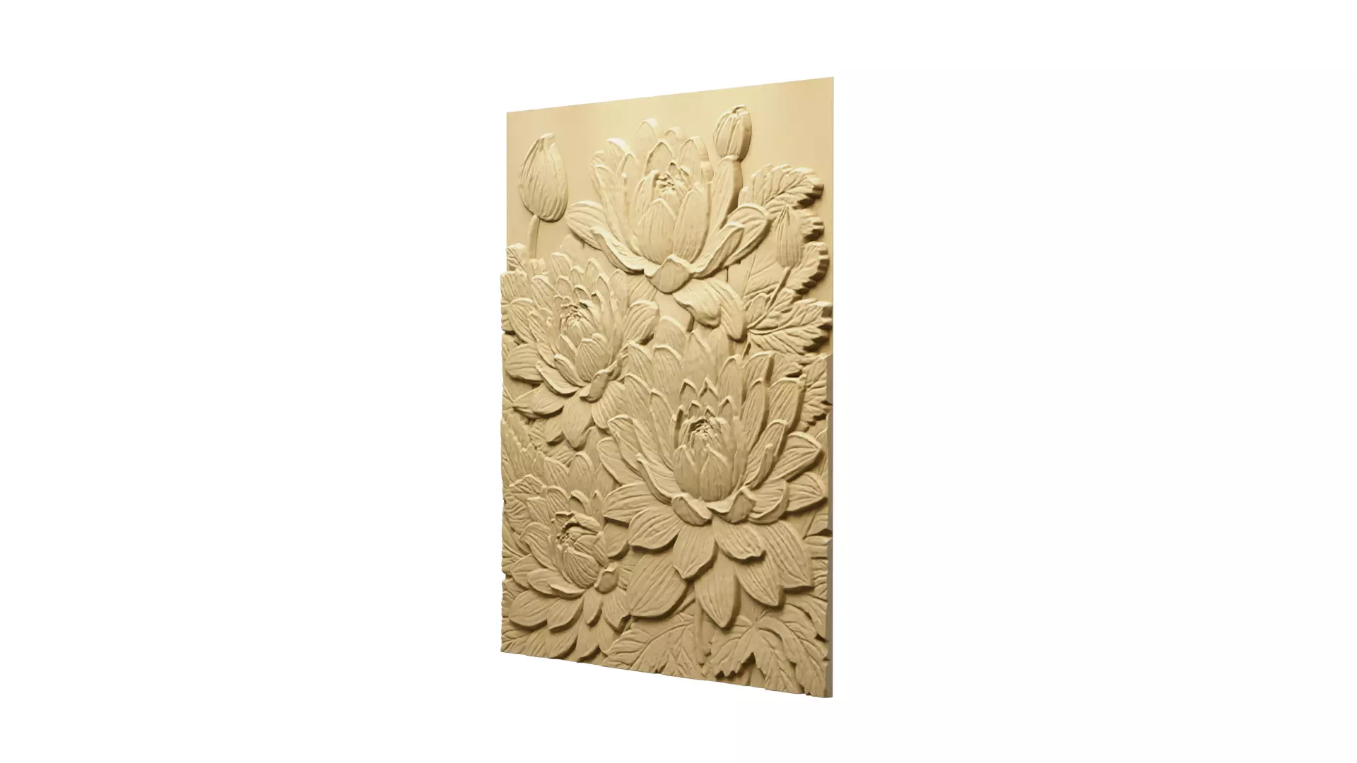 Modern Relief Wall Mural Decor CNC 3D Print 07  3D model_2
