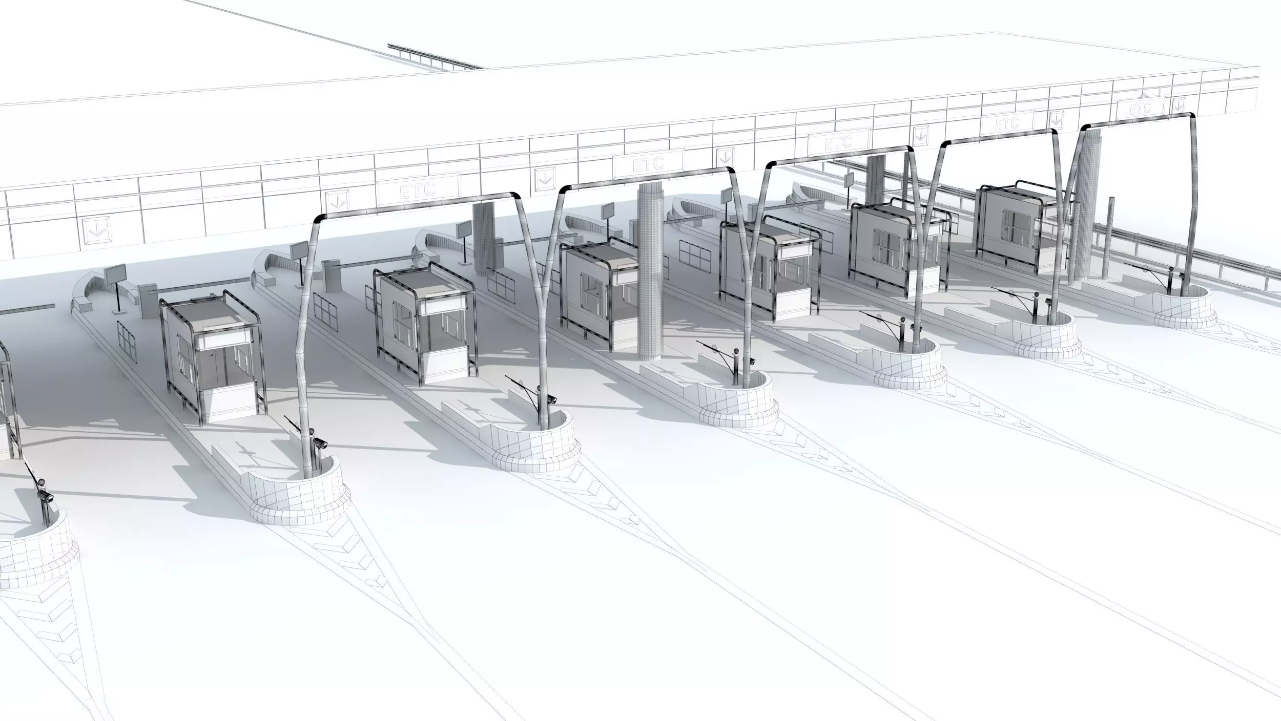 Toll Booth 3D model_8