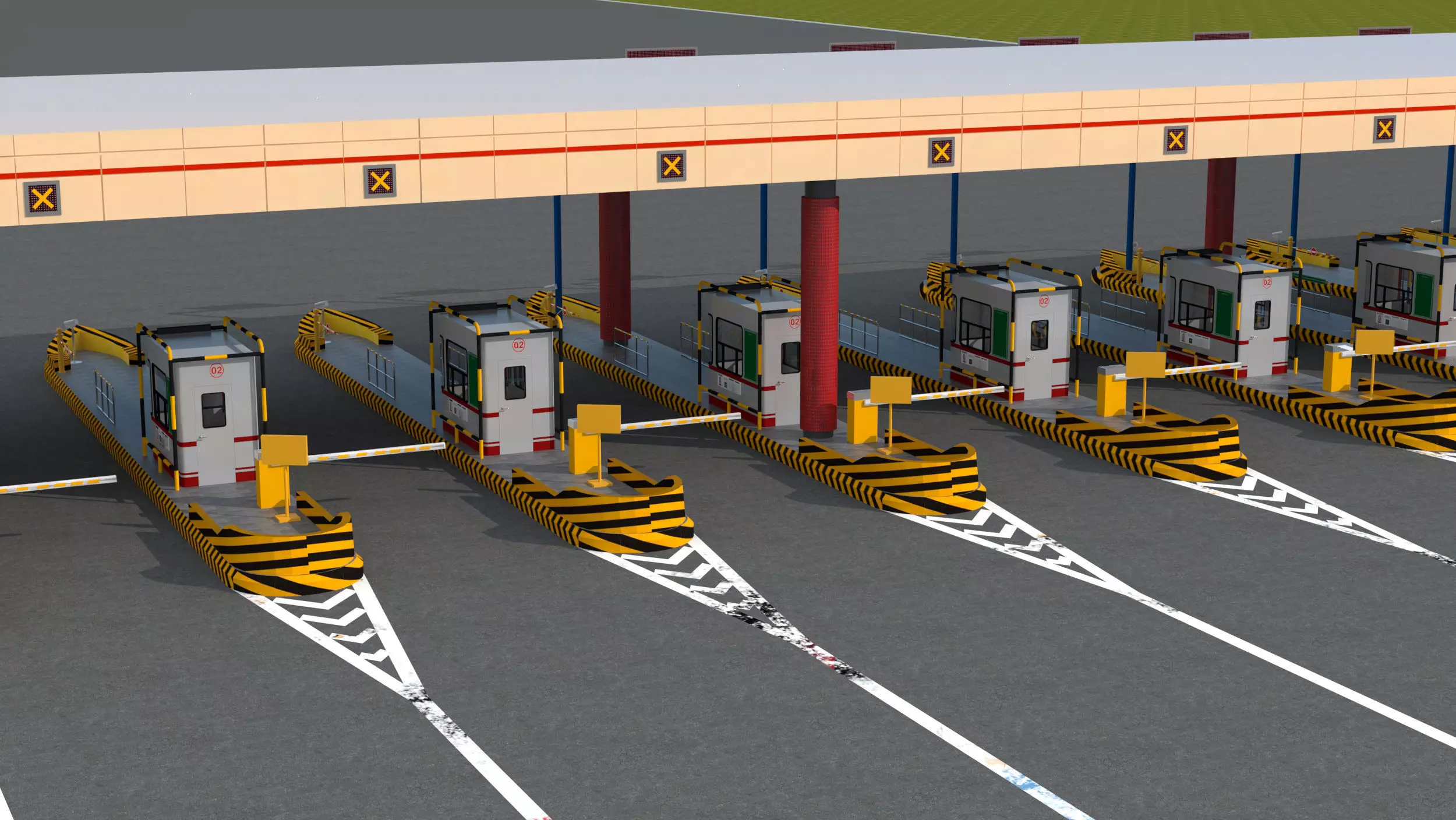 Toll Booth 3D model_2