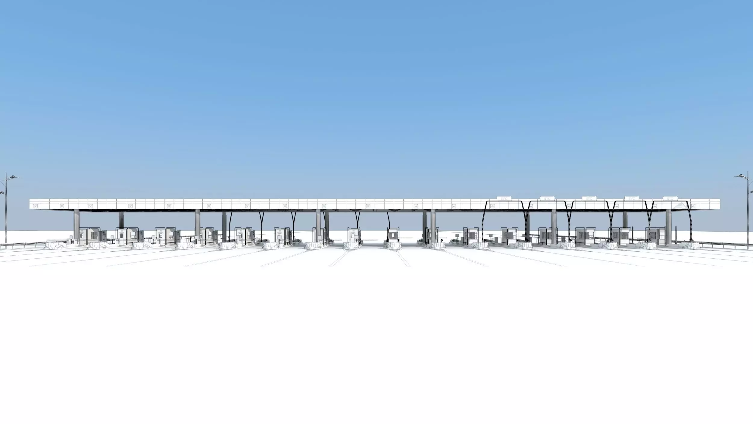 Toll Booth 3D model_5
