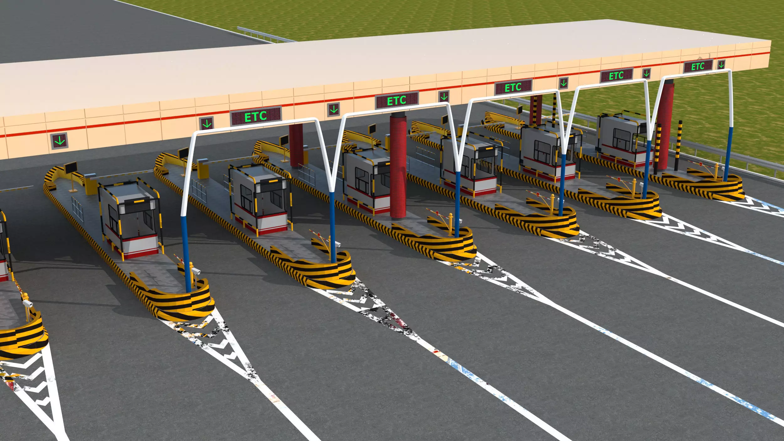 Toll Booth 3D model_3