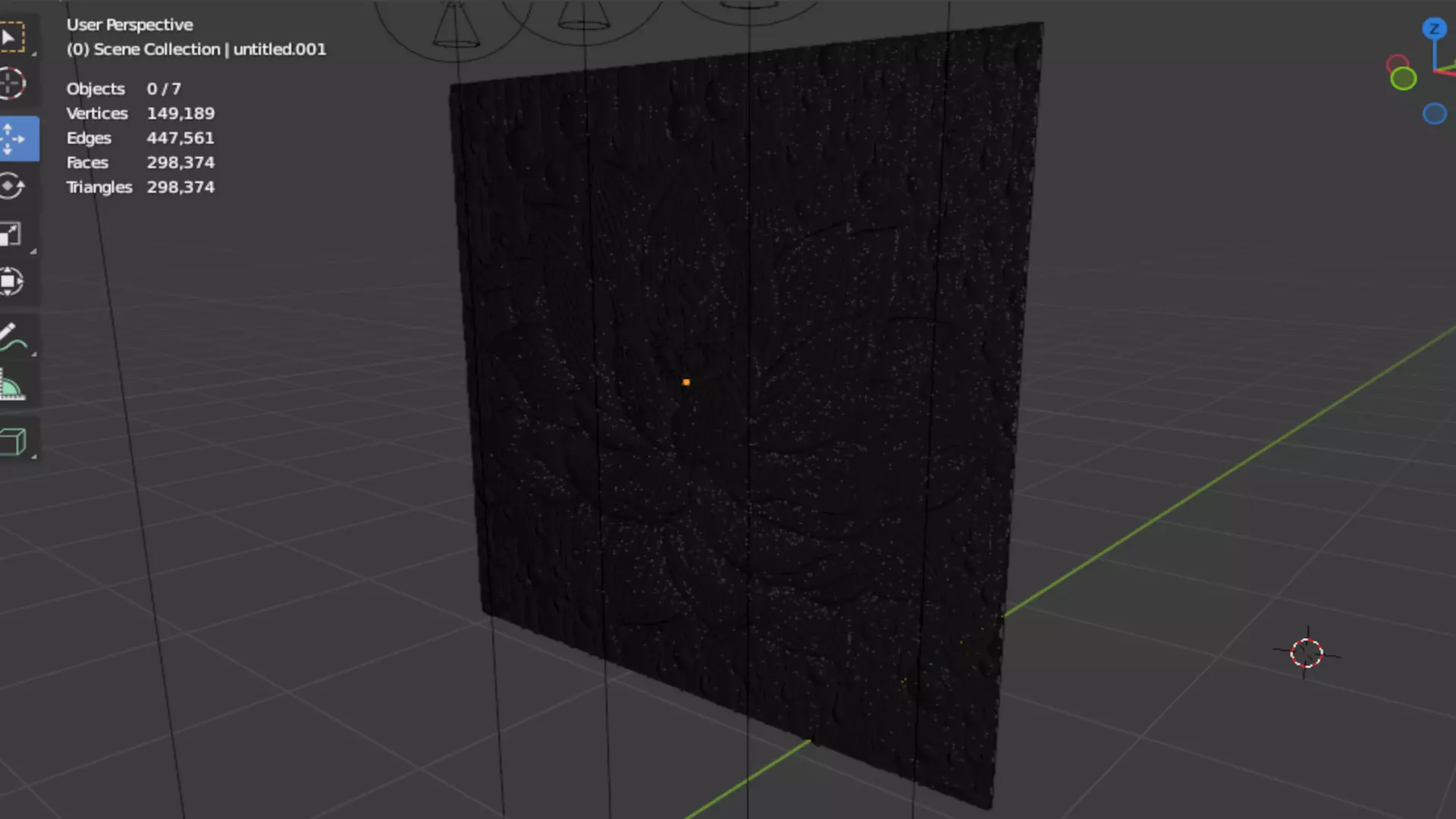 Modern Relief Wall Mural Decor CNC 3D Print 08 3D model_7