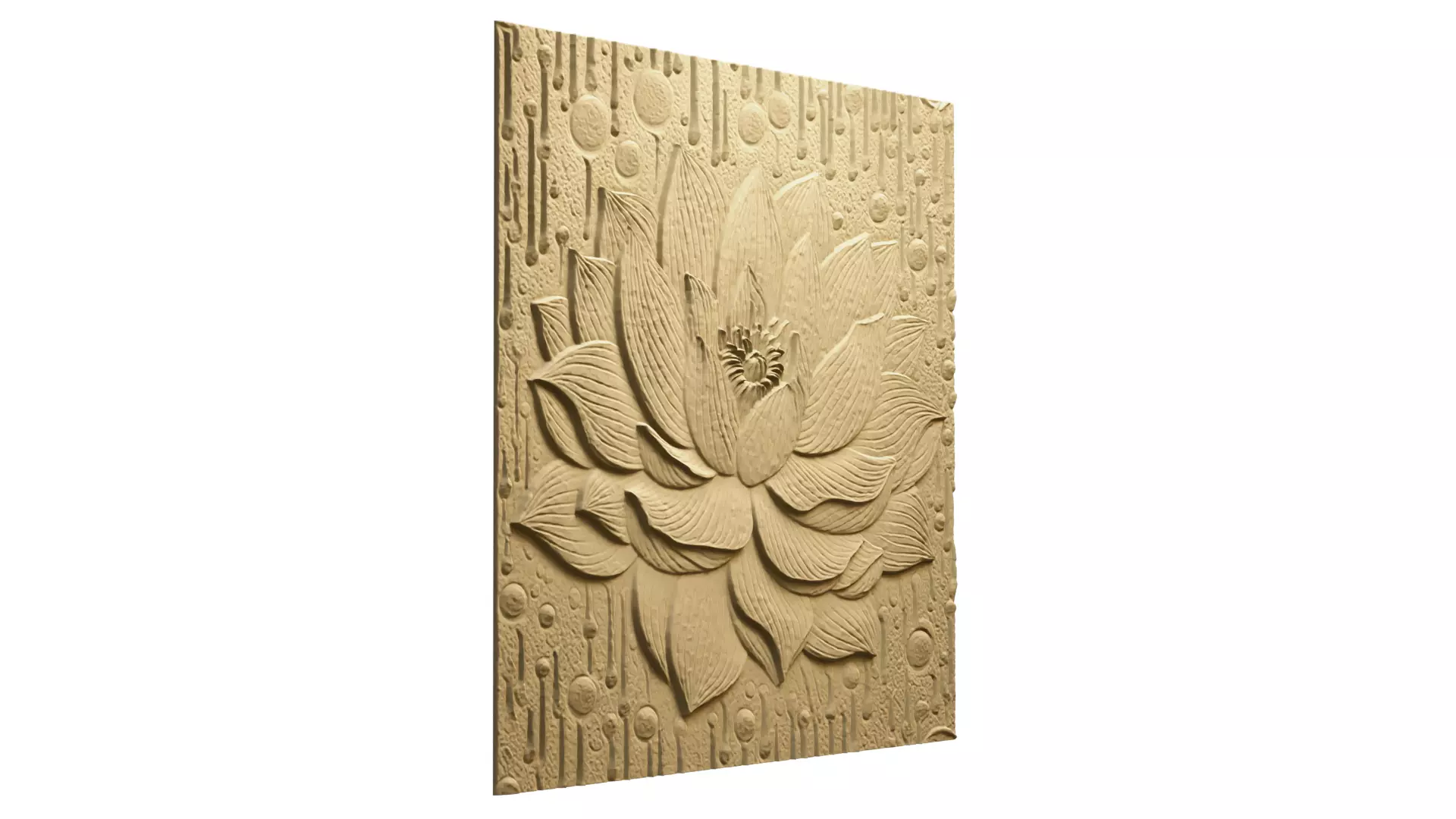 Modern Relief Wall Mural Decor CNC 3D Print 08 3D model_4