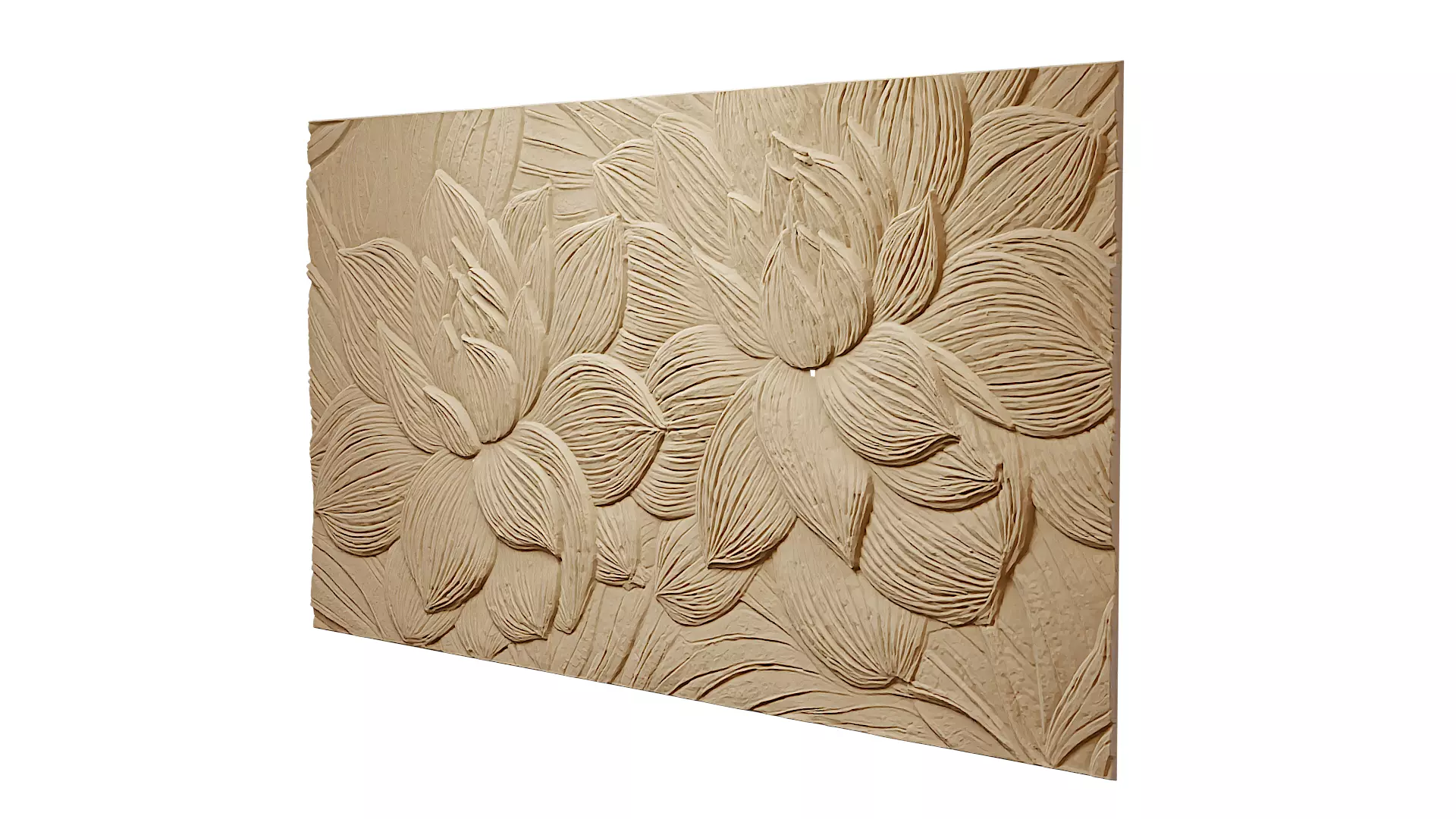Modern Relief Wall Mural Decor CNC 3D Print 09 3D model_2