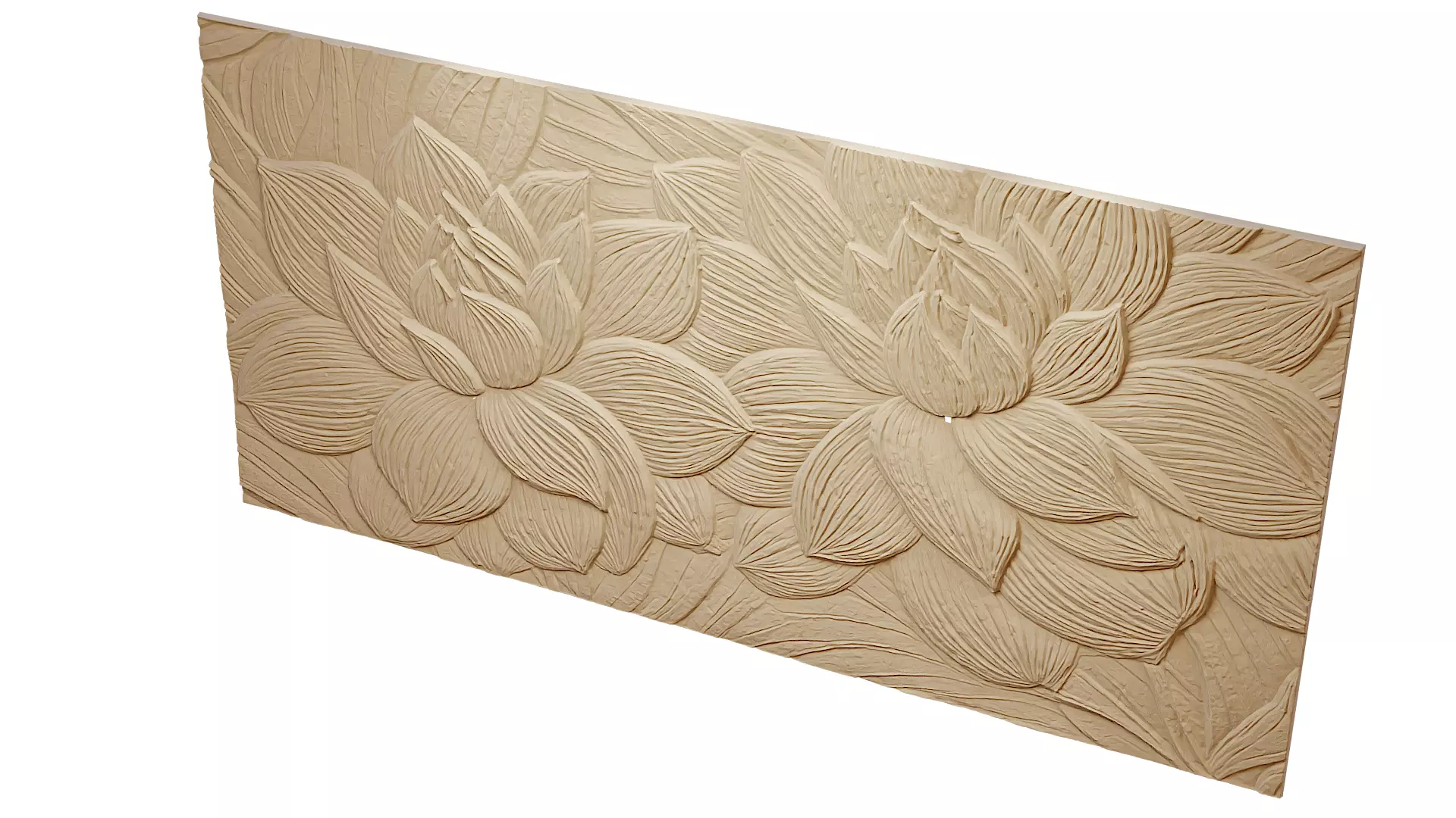 Modern Relief Wall Mural Decor CNC 3D Print 09 3D model_4