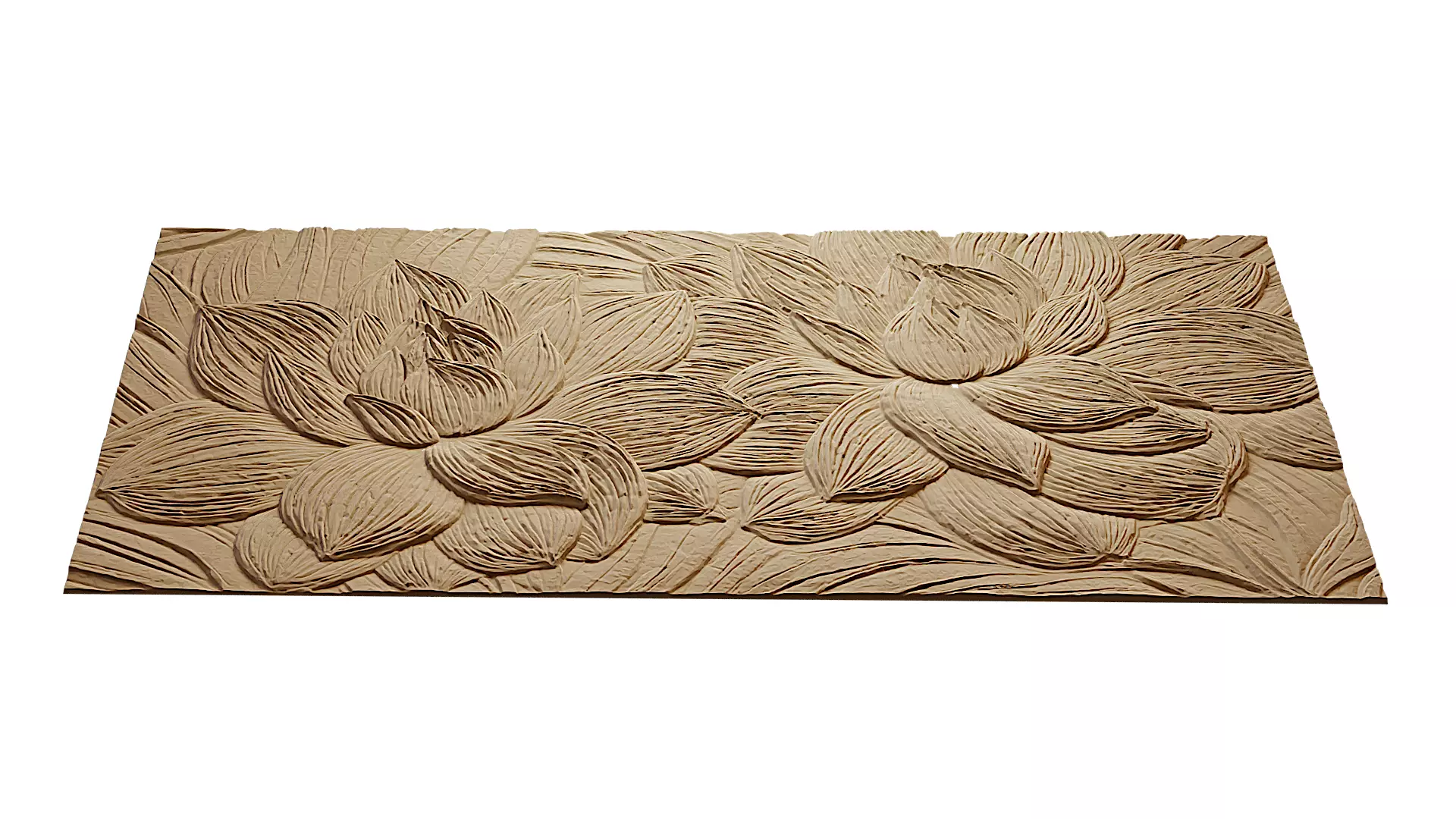 Modern Relief Wall Mural Decor CNC 3D Print 09 3D model_5