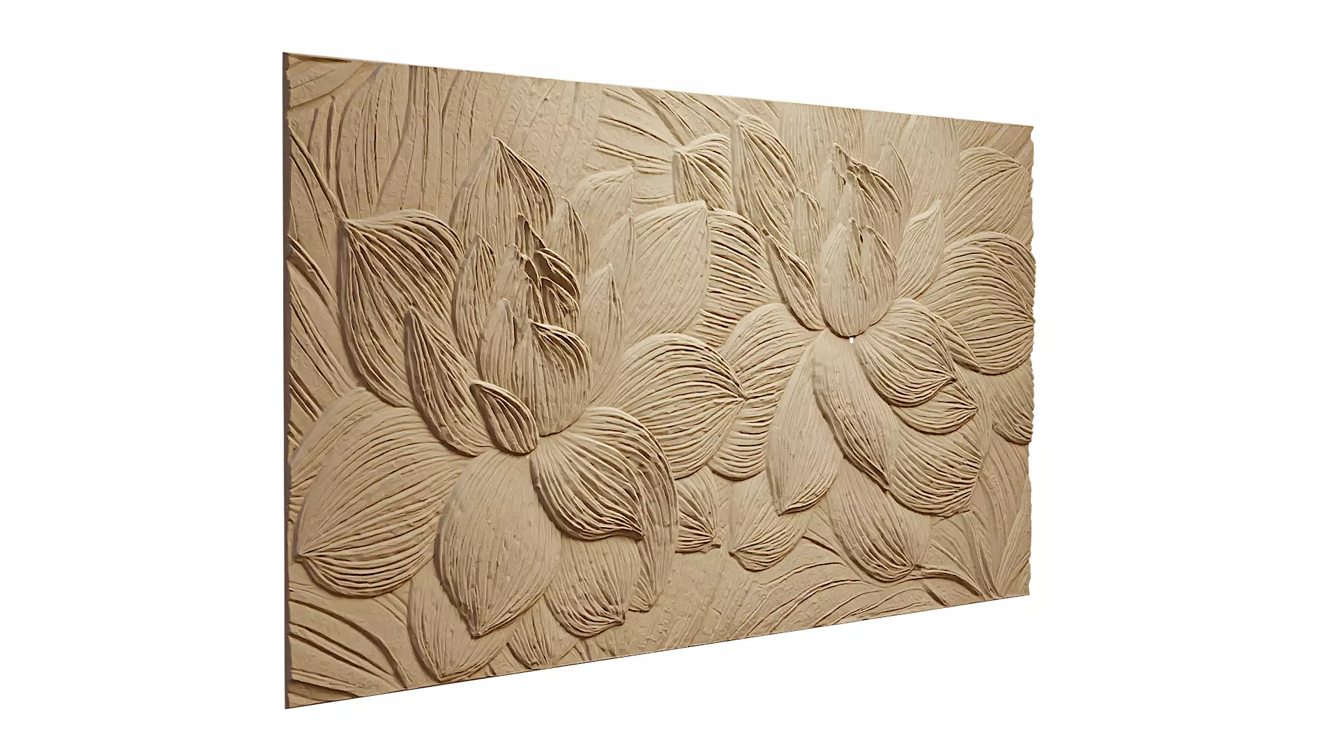Modern Relief Wall Mural Decor CNC 3D Print 09 3D model_3