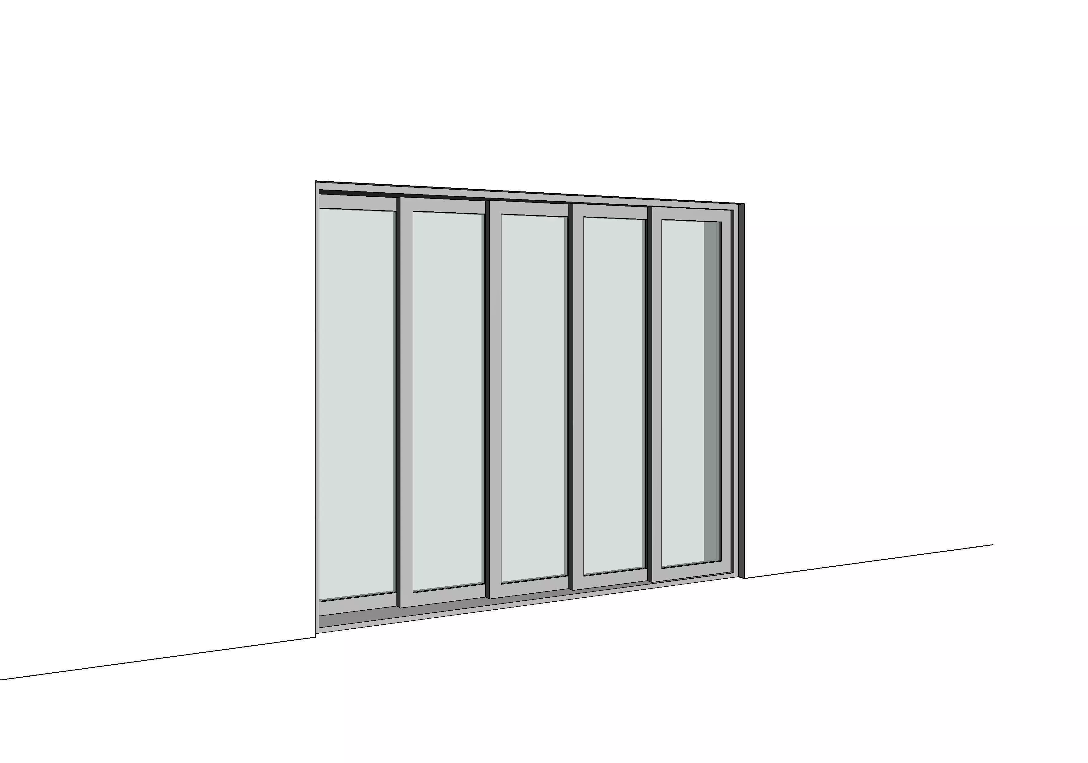 Revit parametric Stacker Door 3D model_0