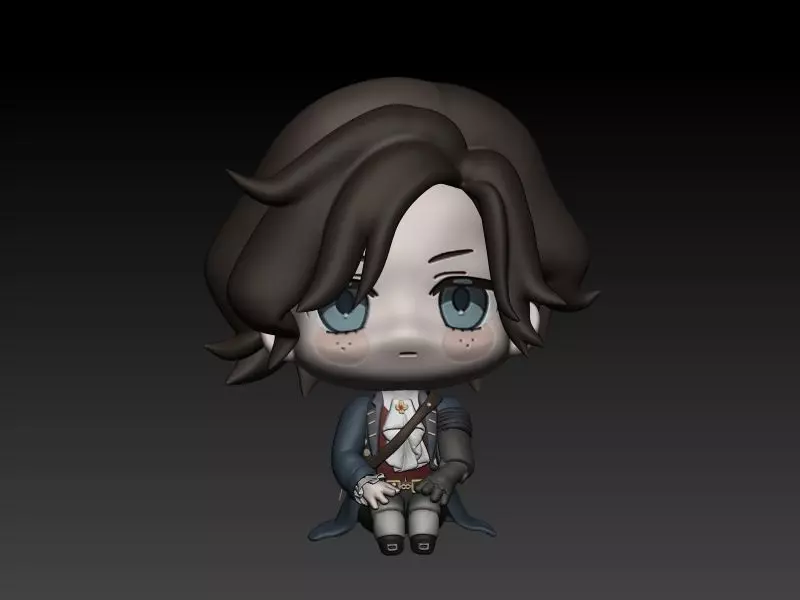 Lies of p chibi look up figure 3D print model