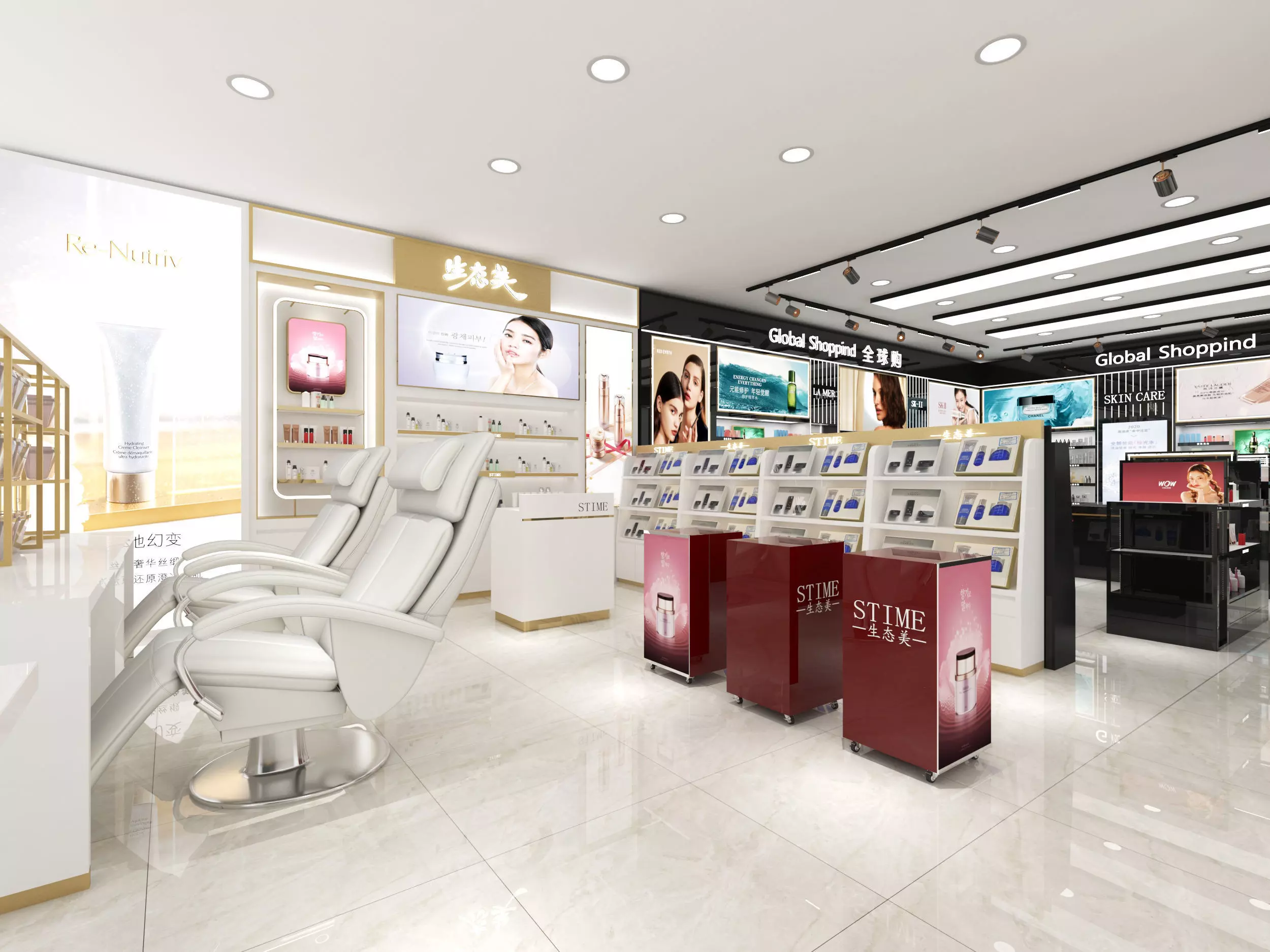 Cosmetics Store Low-poly 3D model_2