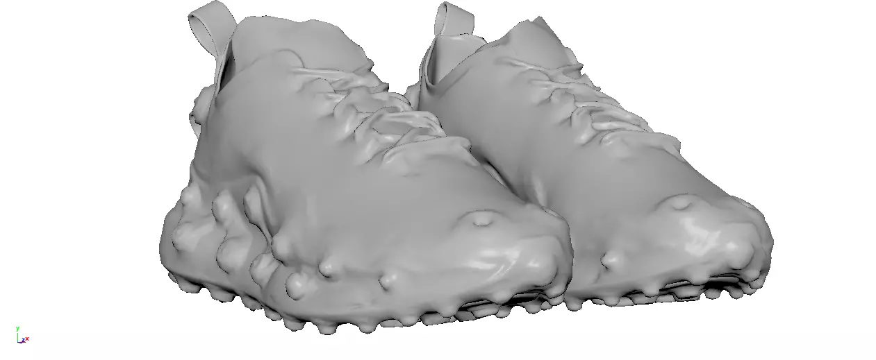 Cyberpunk fashion sneaker 101 Urban Techwear scifi future shoes Low-poly 3D model_5