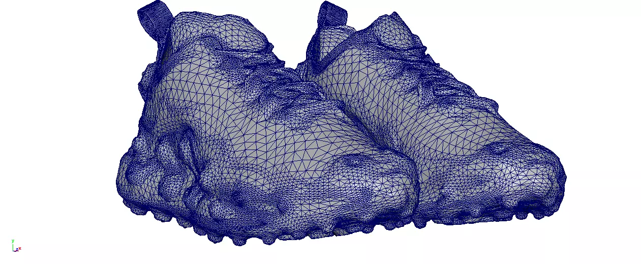 Cyberpunk fashion sneaker 101 Urban Techwear scifi future shoes Low-poly 3D model_6