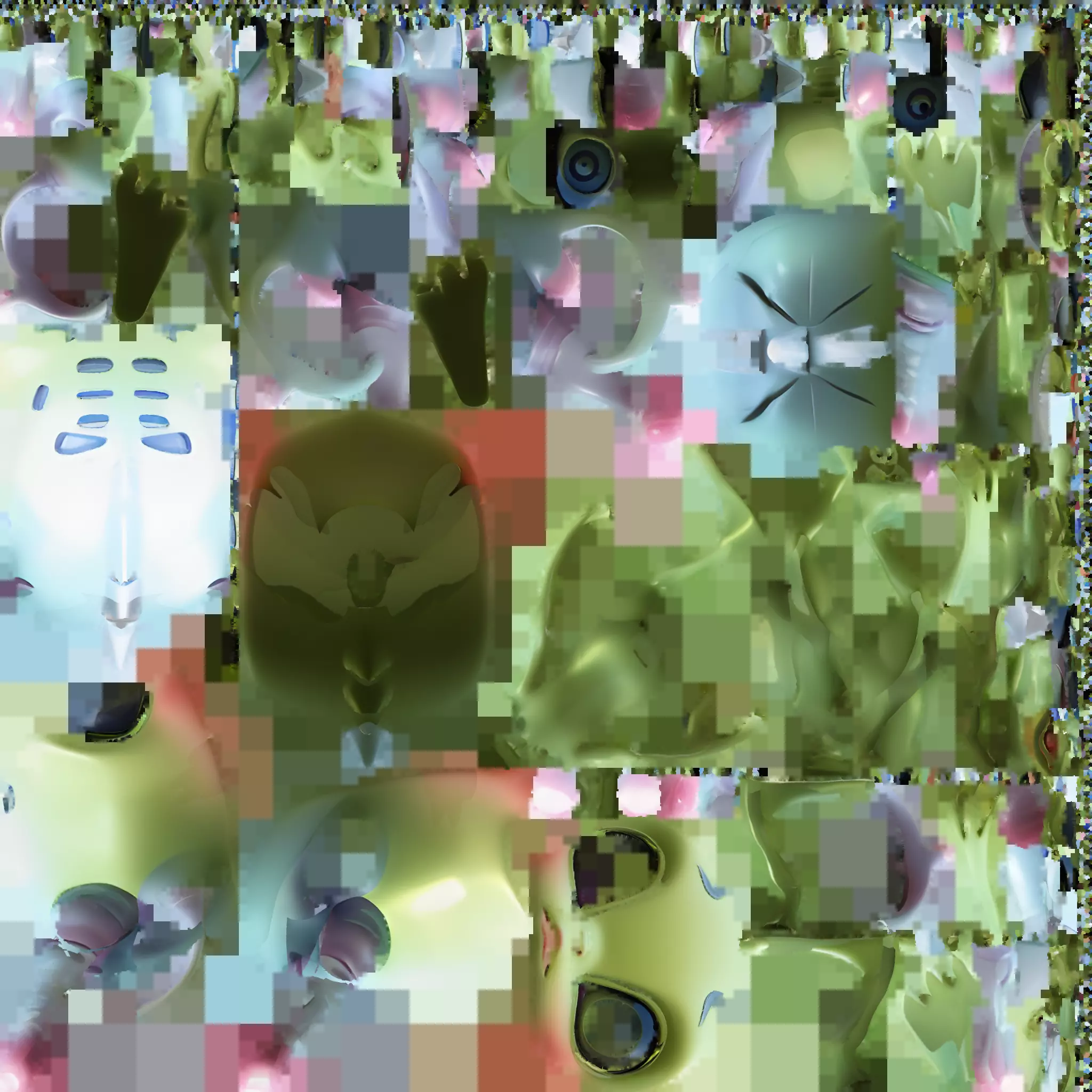 Alien 3D Model Game-Ready PBR Textured Rigged 3D Printable Low-poly 3D model_4