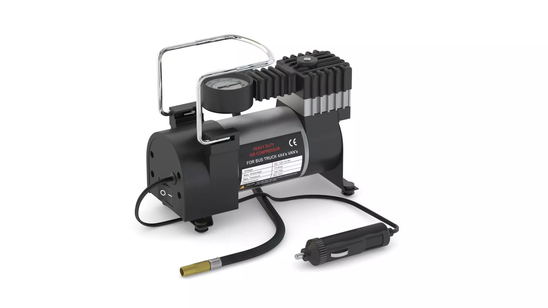 Garage Heavy-Duty Tyre Inflator-Mini Air Compressor 3D model