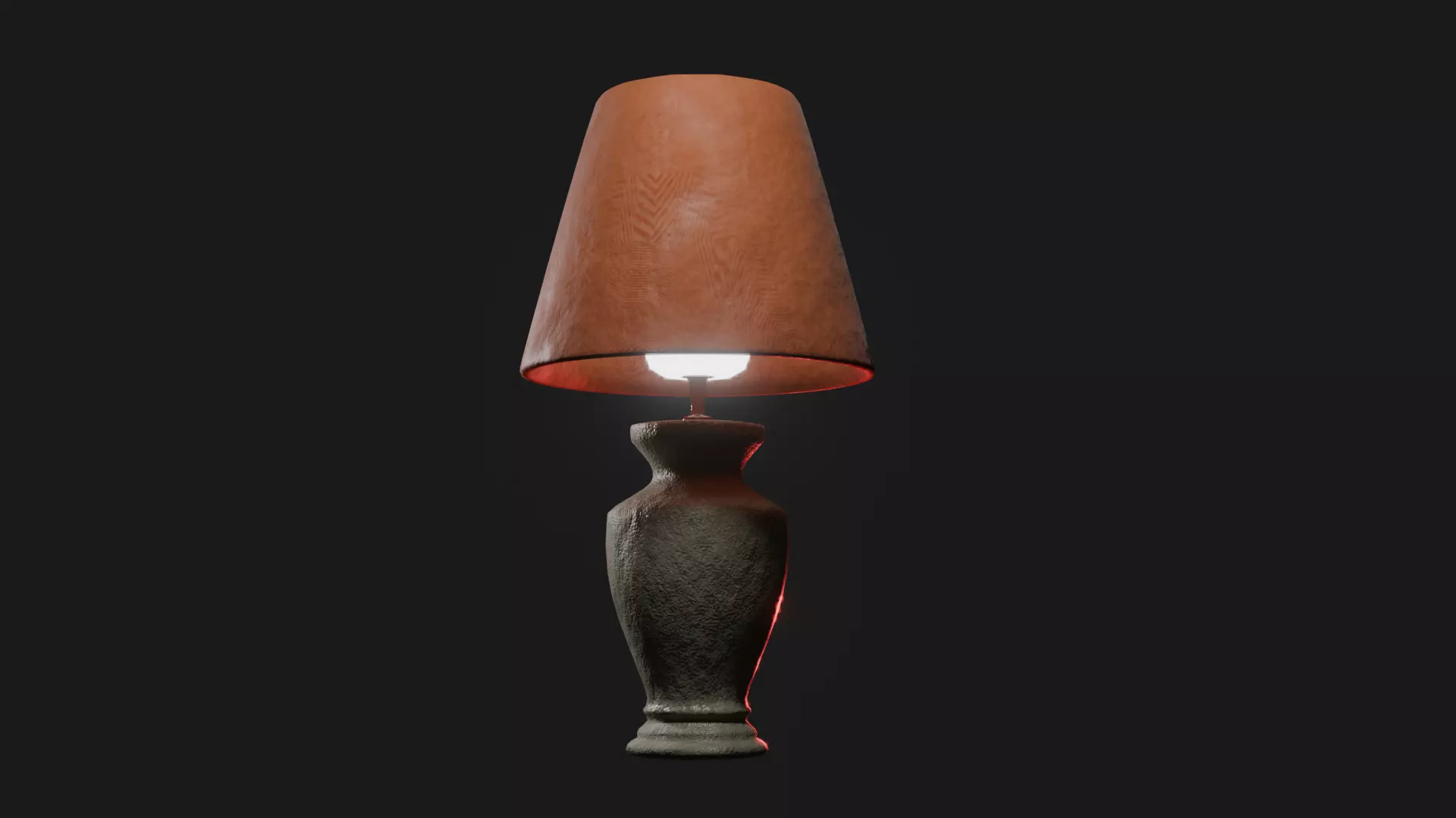 Modern Table Lamp Low-poly 3D model