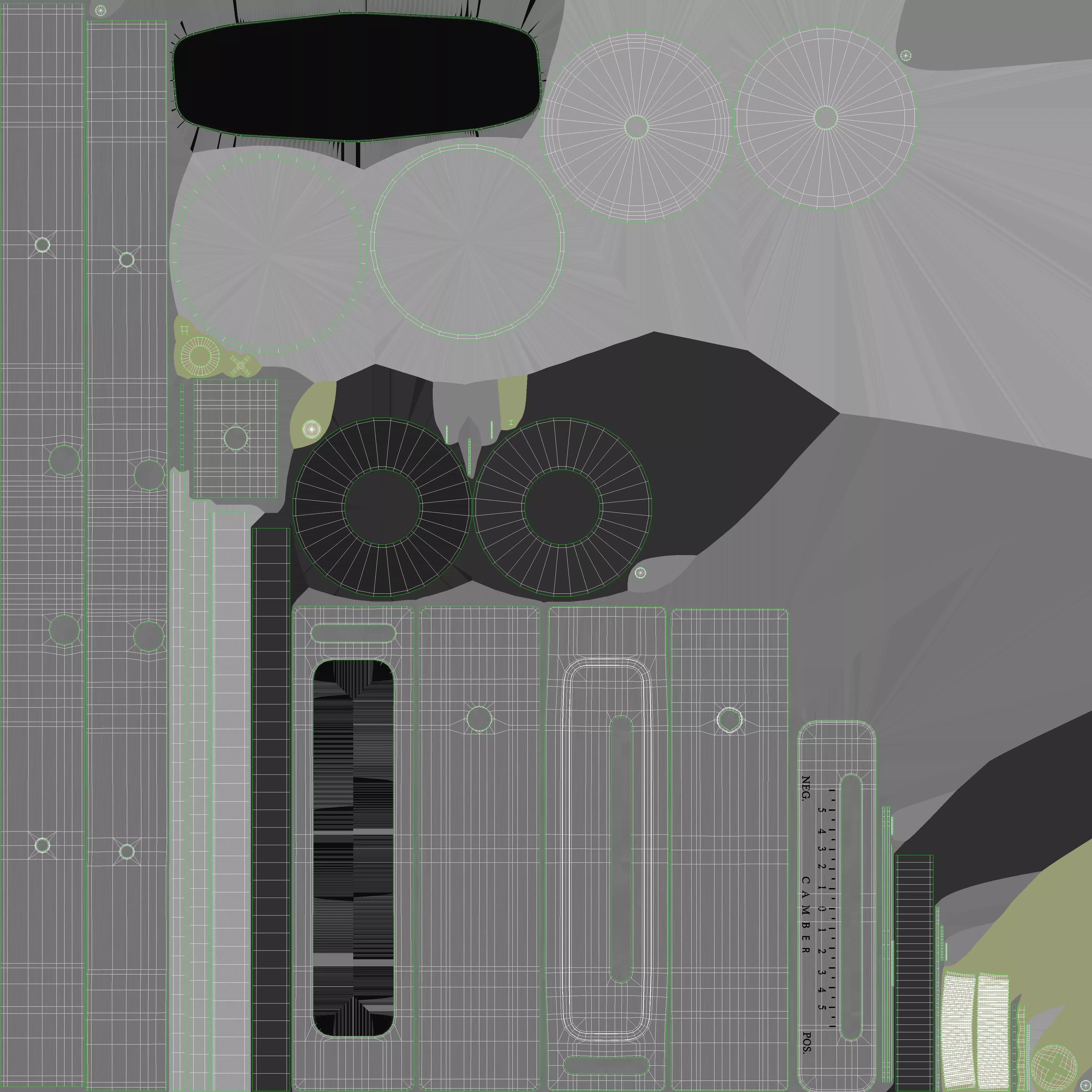 Garage Magnetic Camber Castor Gauge 3D model_7