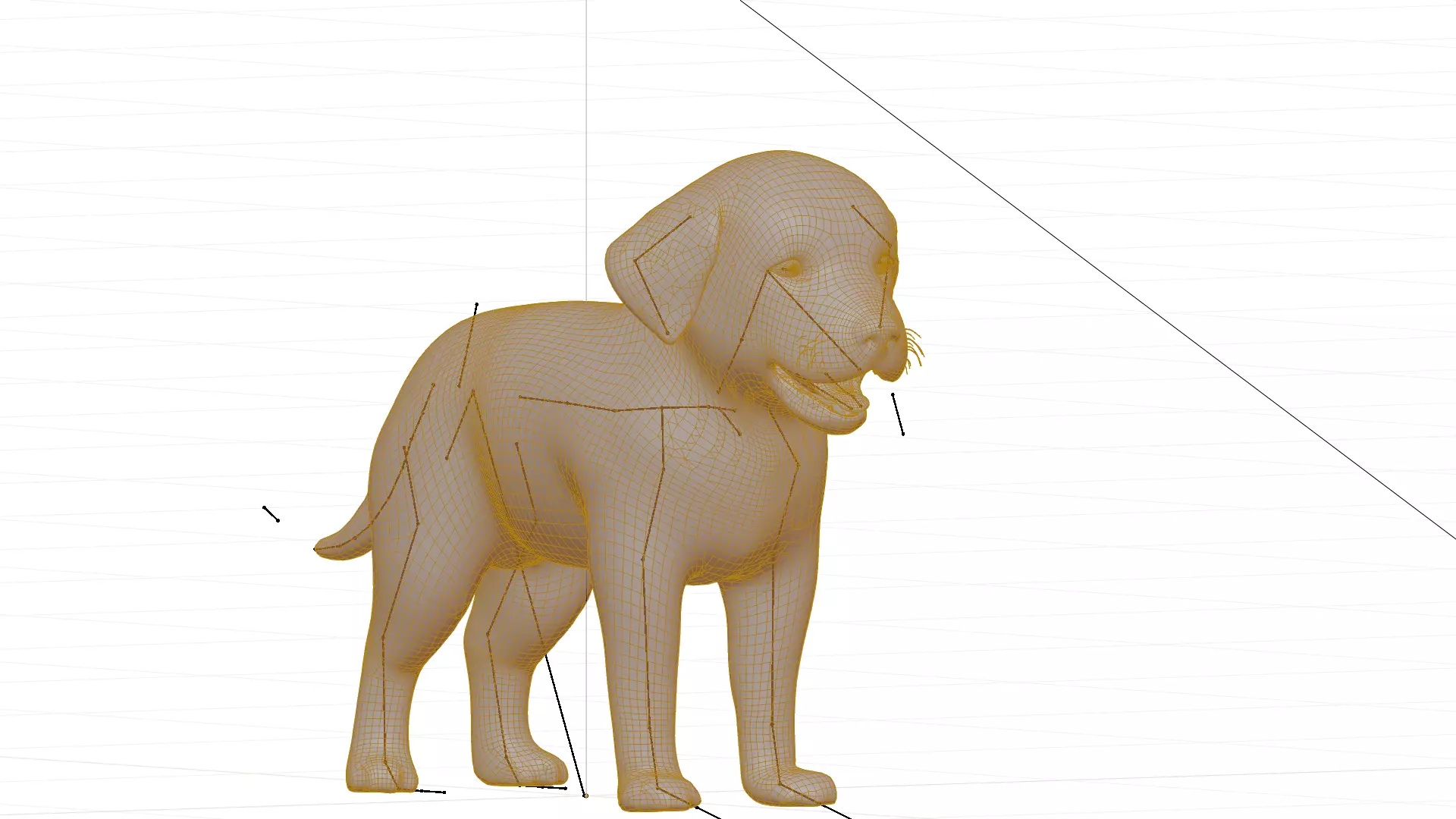 Rottweiler Puppy Dog Low-poly 3D model_38