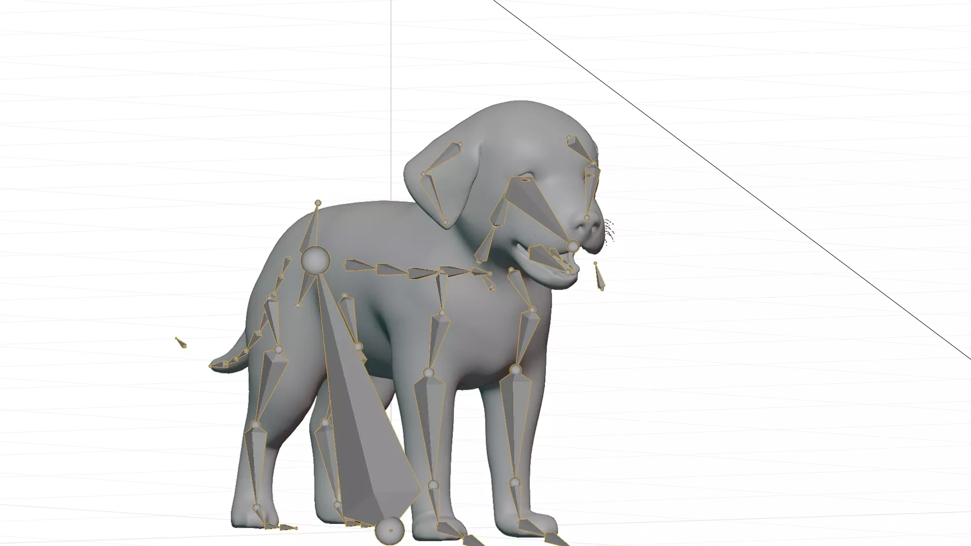 Rottweiler Puppy Dog Low-poly 3D model_30