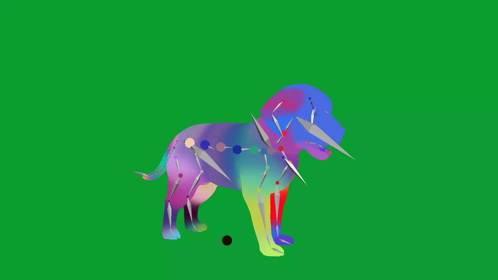 Rottweiler Puppy Dog Low-poly 3D model_48