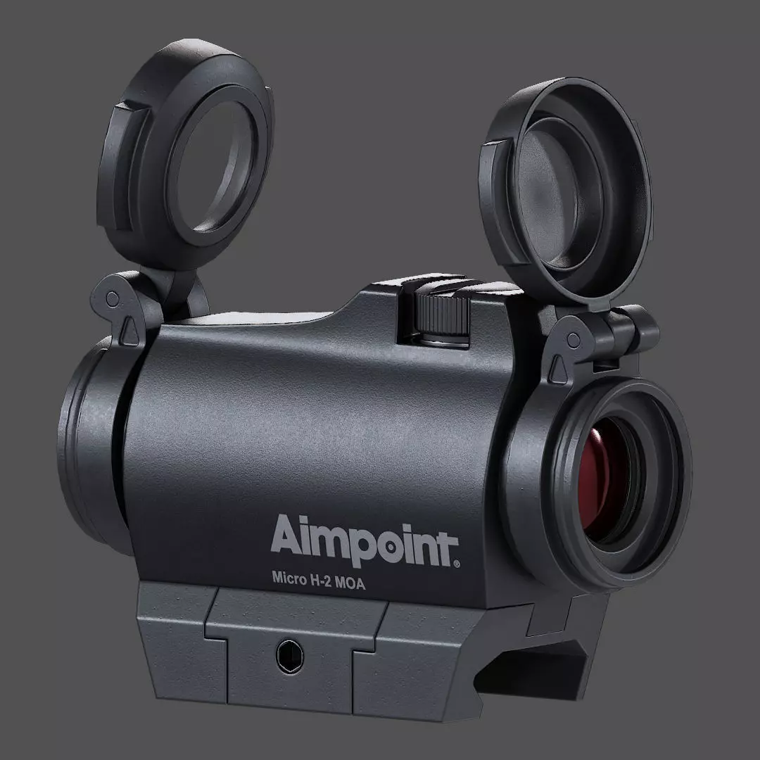 AIMPOINT Micor H-2 MOA Low-poly 3D model_2