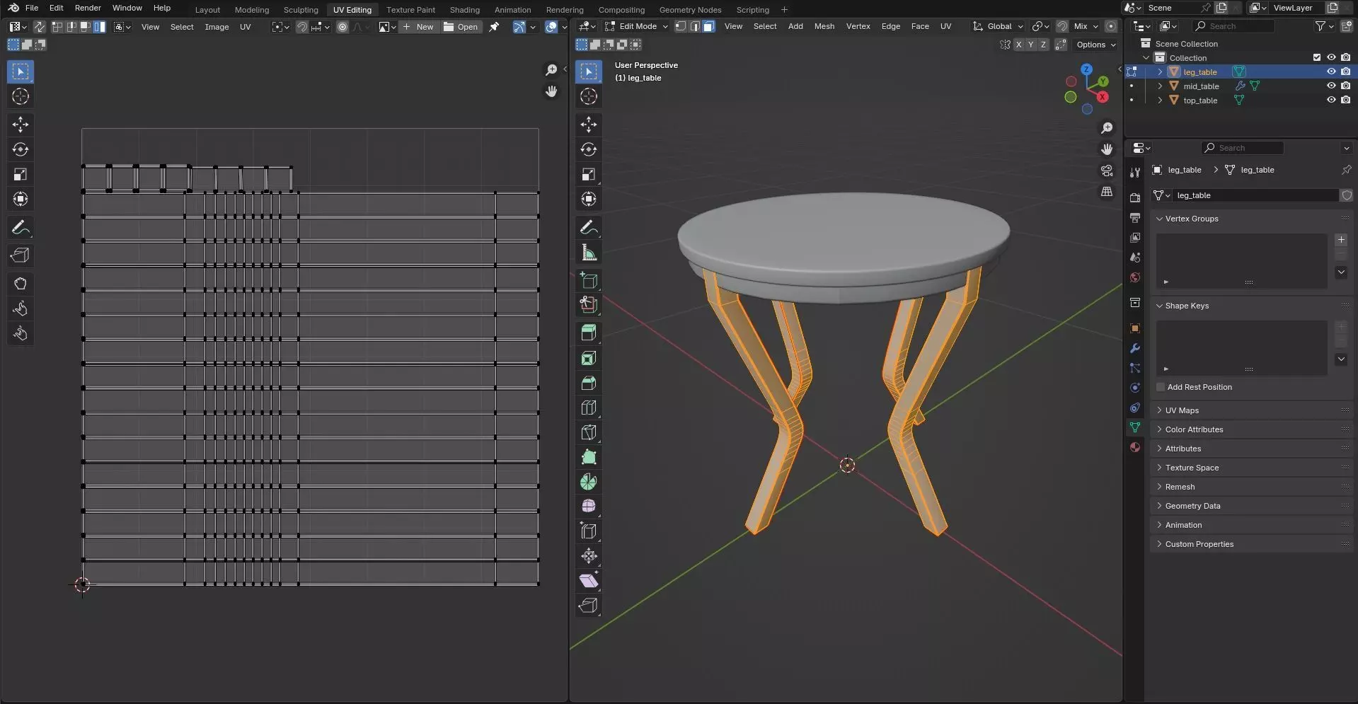 Round Table CG102 3D model_10