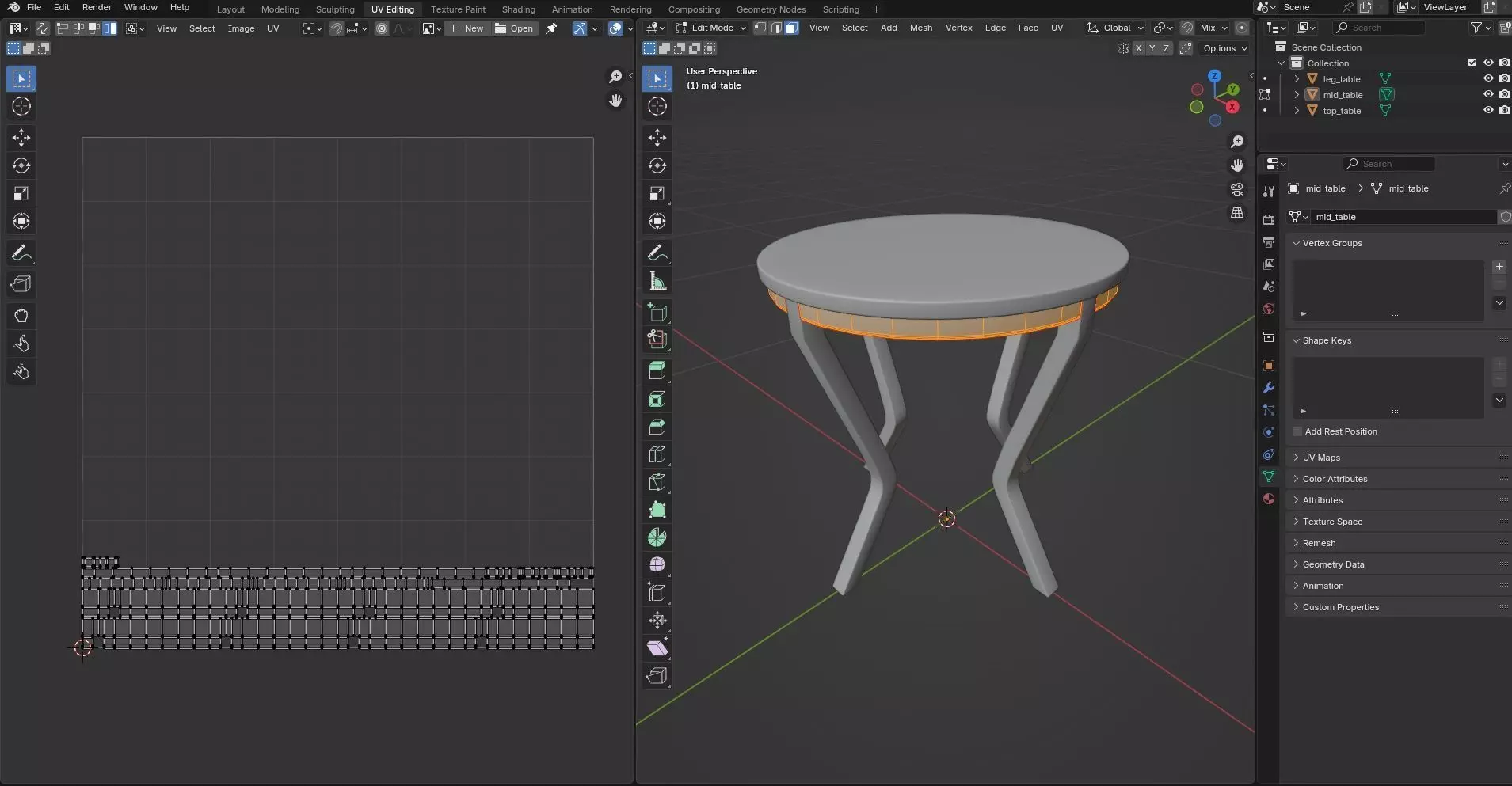 Round Table CG102 3D model_9