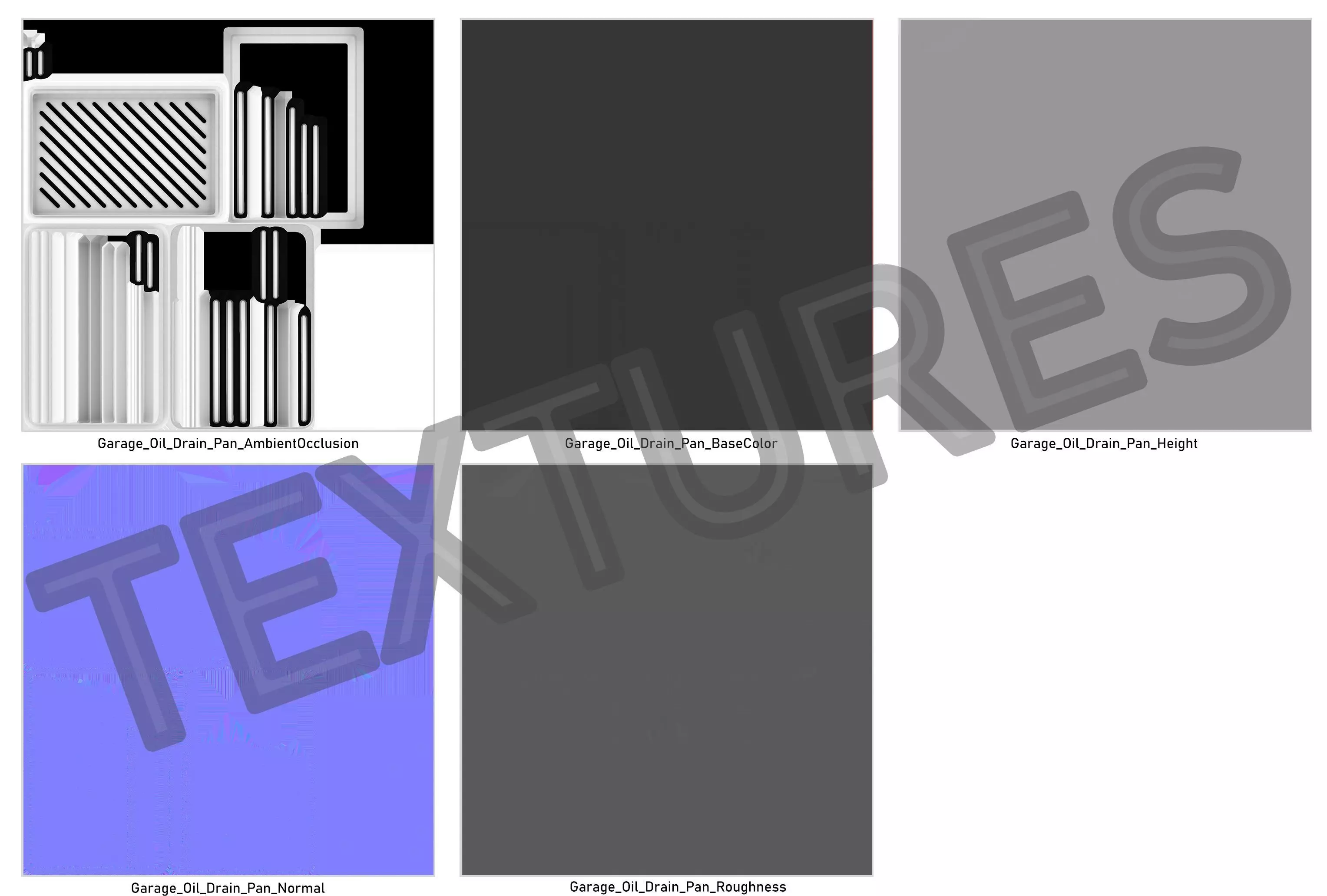 Garage Oil Drain Pan 3D model_10