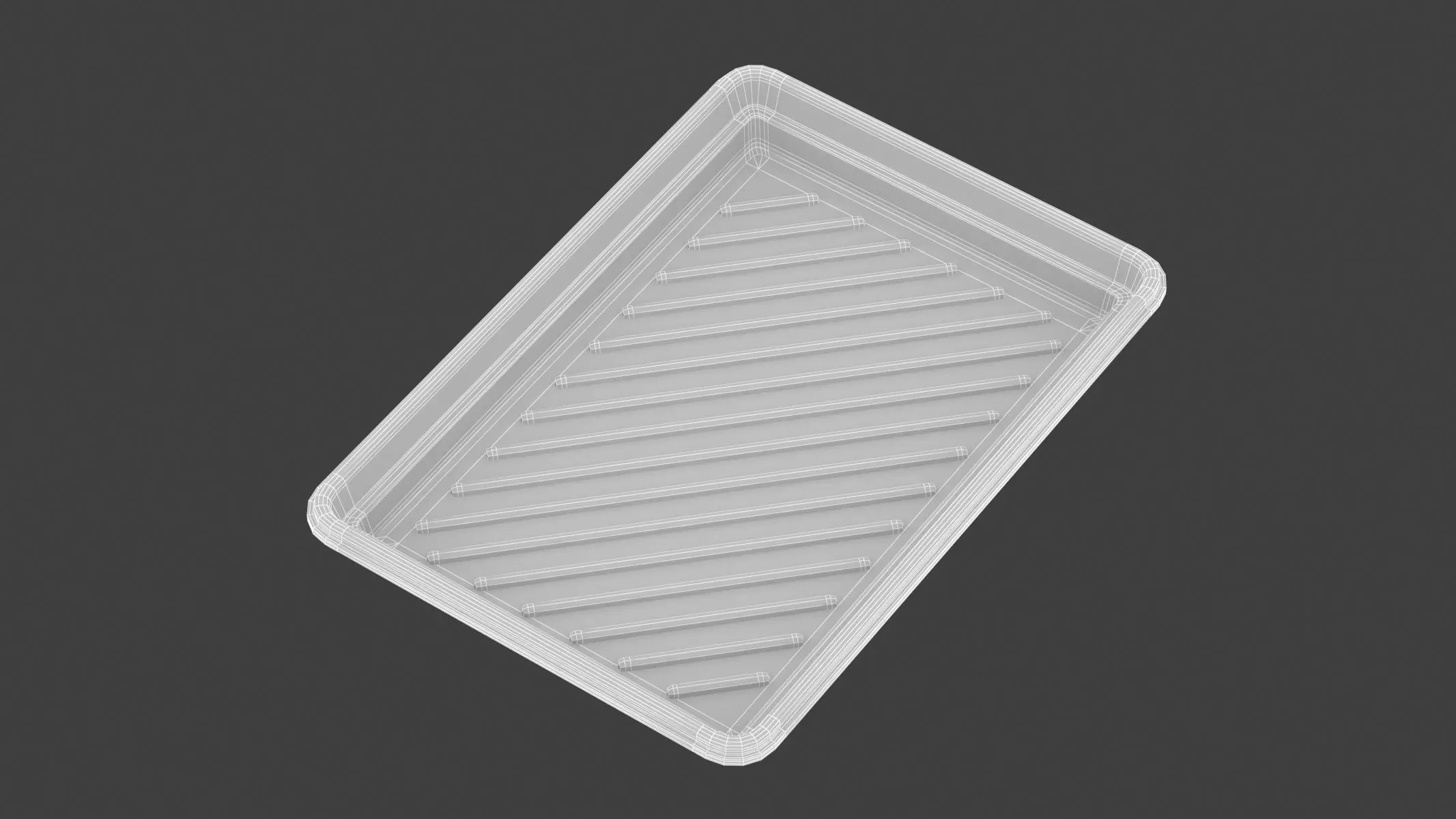 Garage Oil Drain Pan 3D model_16