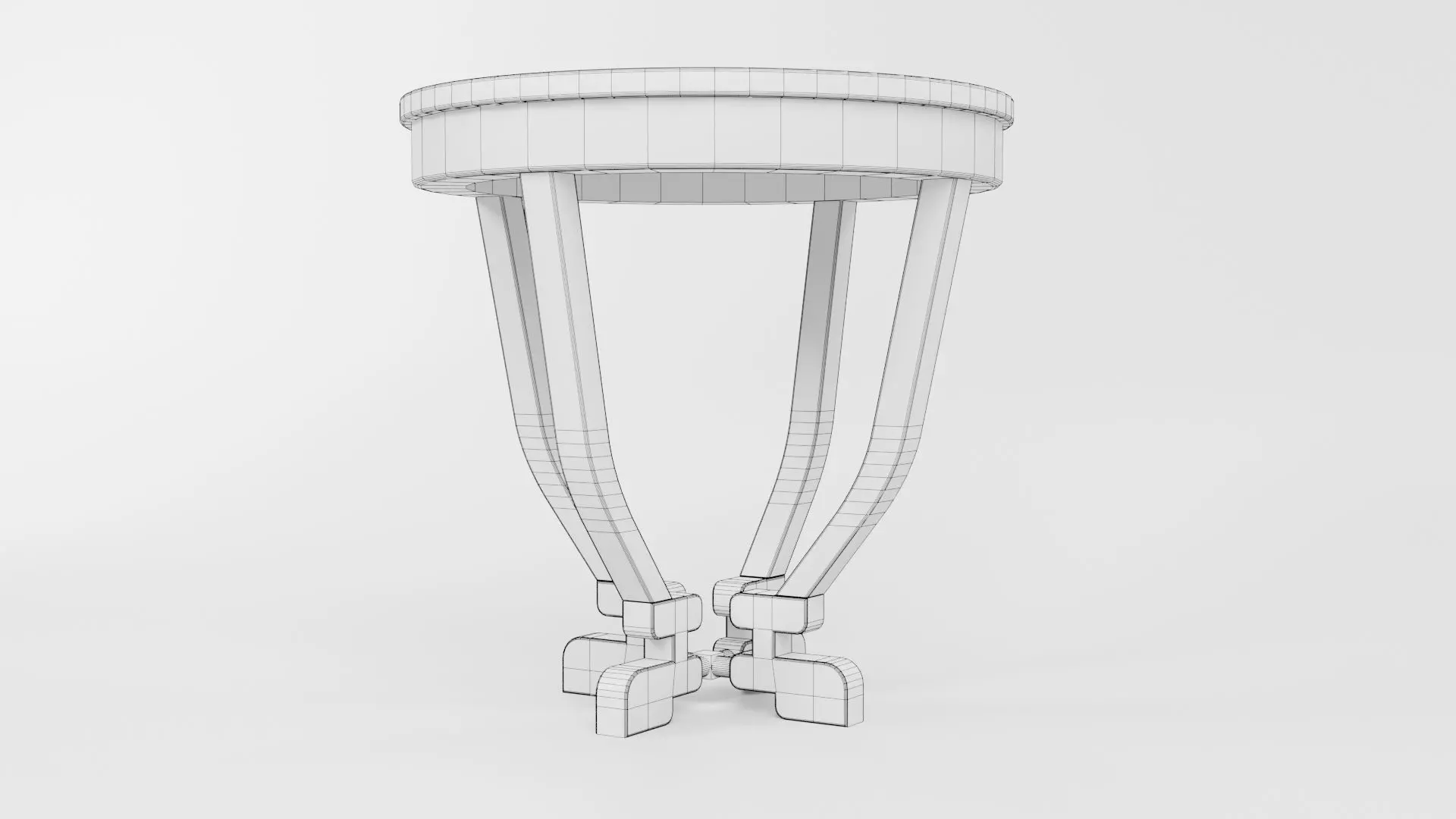Round Table CG107 3D model_5
