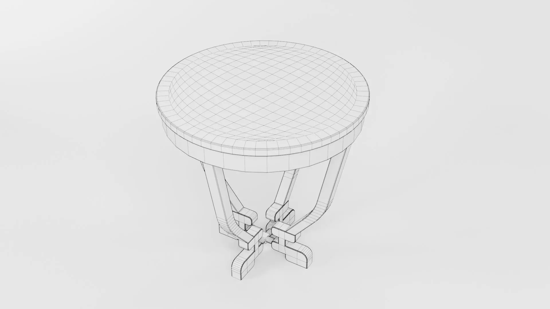 Round Table CG107 3D model_6