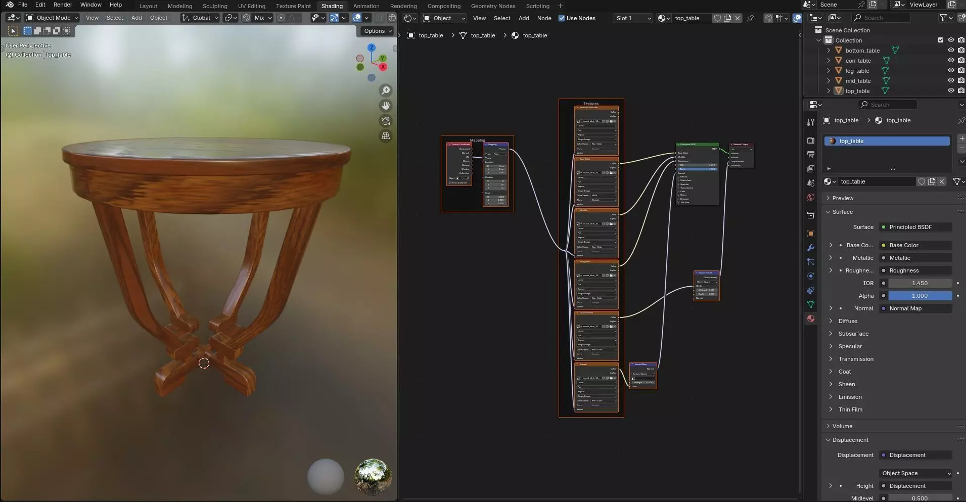 Round Table CG107 3D model_11