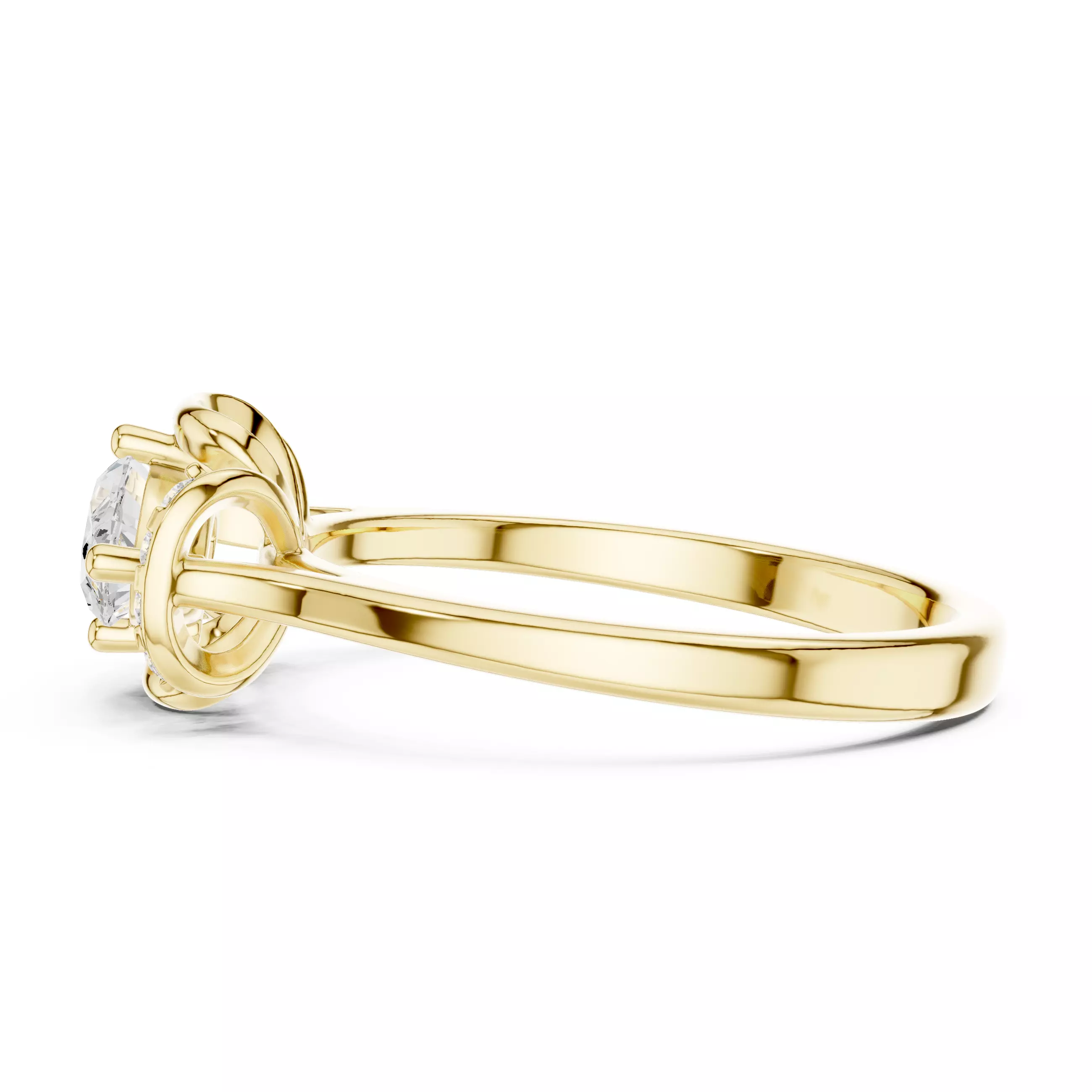 East West Marquise Cut Diamond Engagement Ring 3DM STL Video 3D print model_8