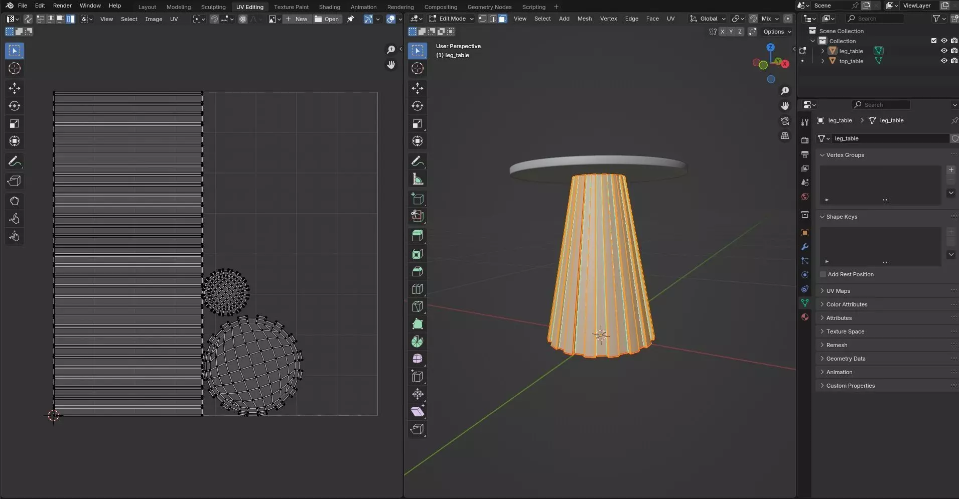Round Table CG108 3D model_9