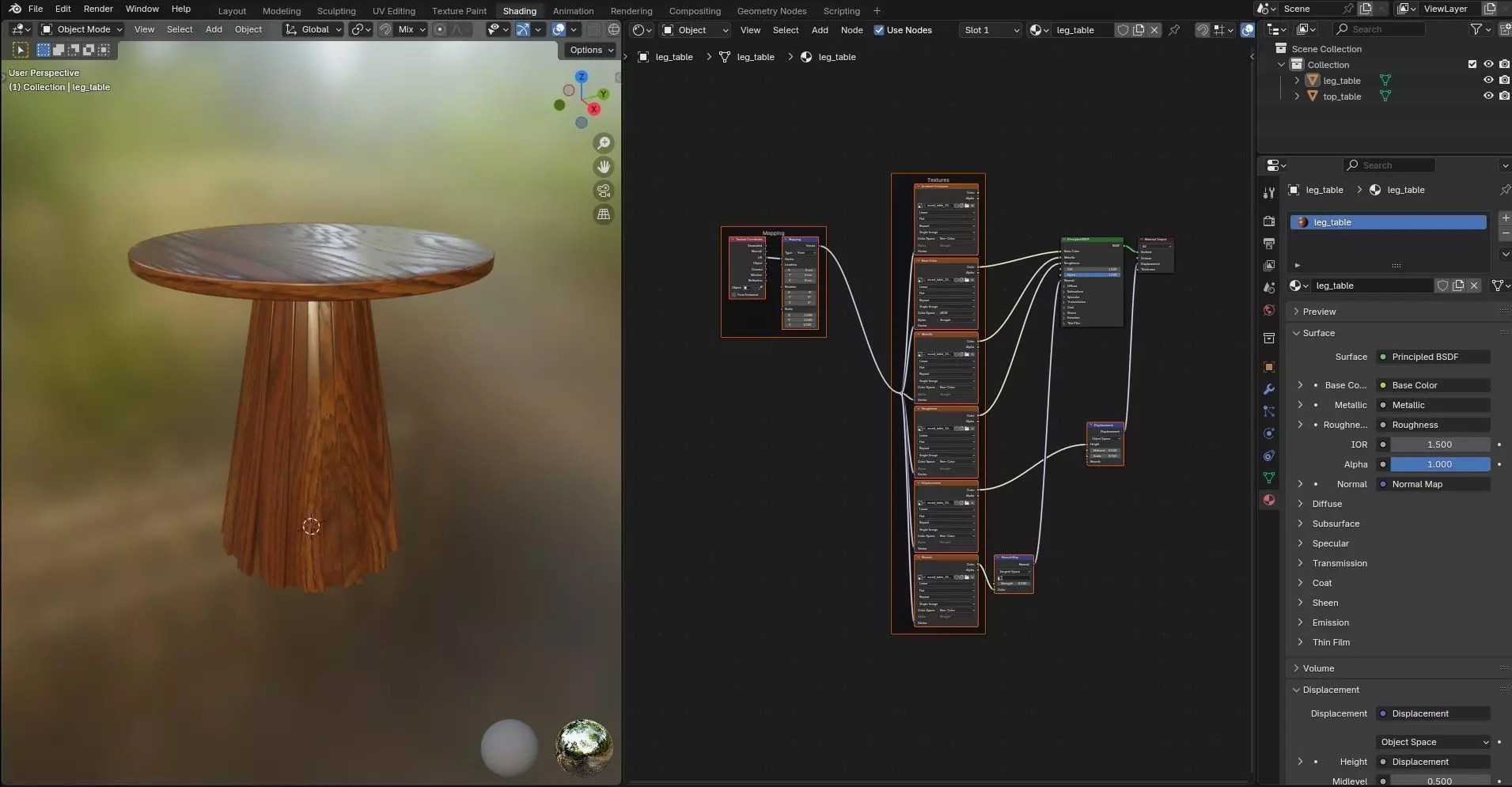 Round Table CG108 3D model_11
