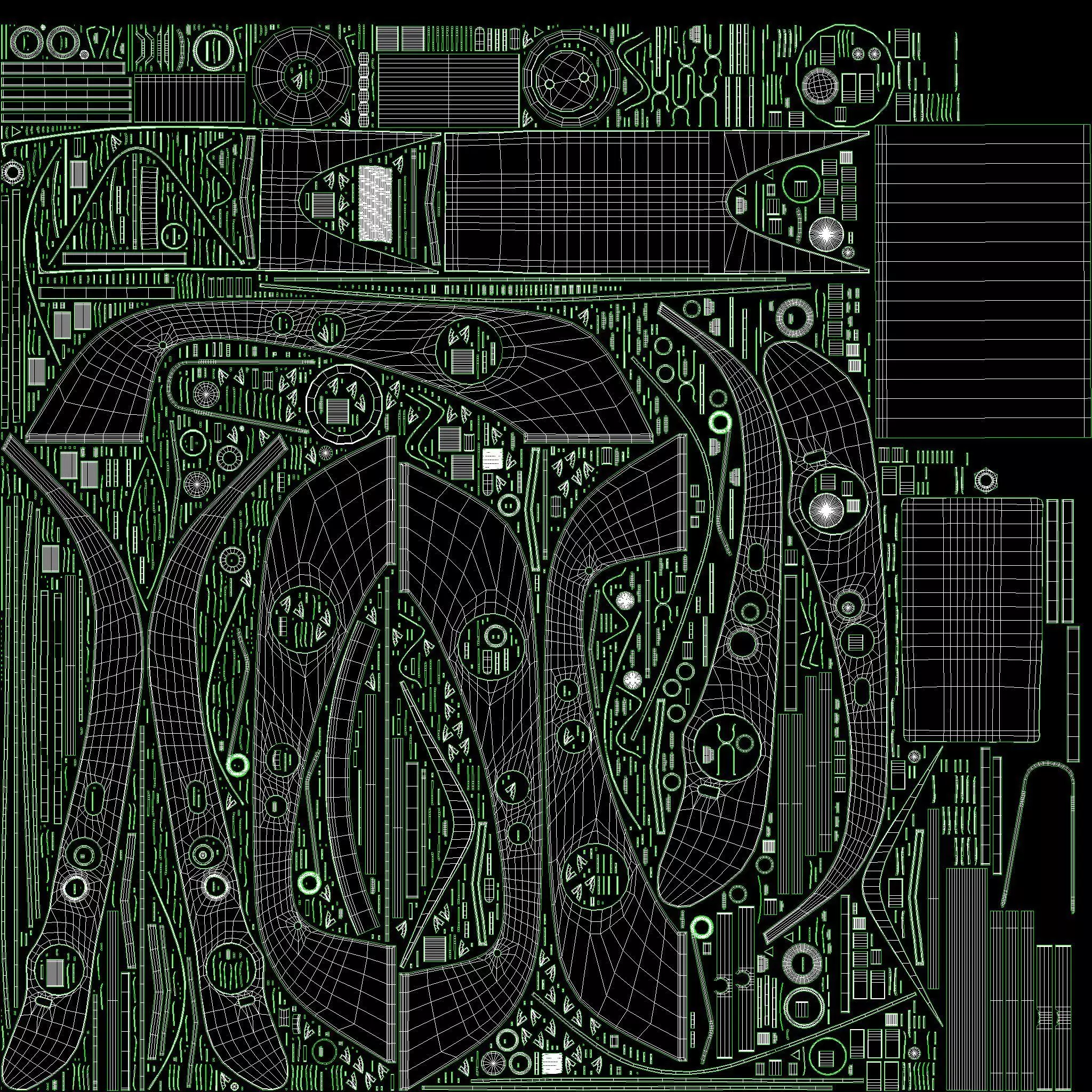 Garage Twin Barrel Foot Pump 3D model_9